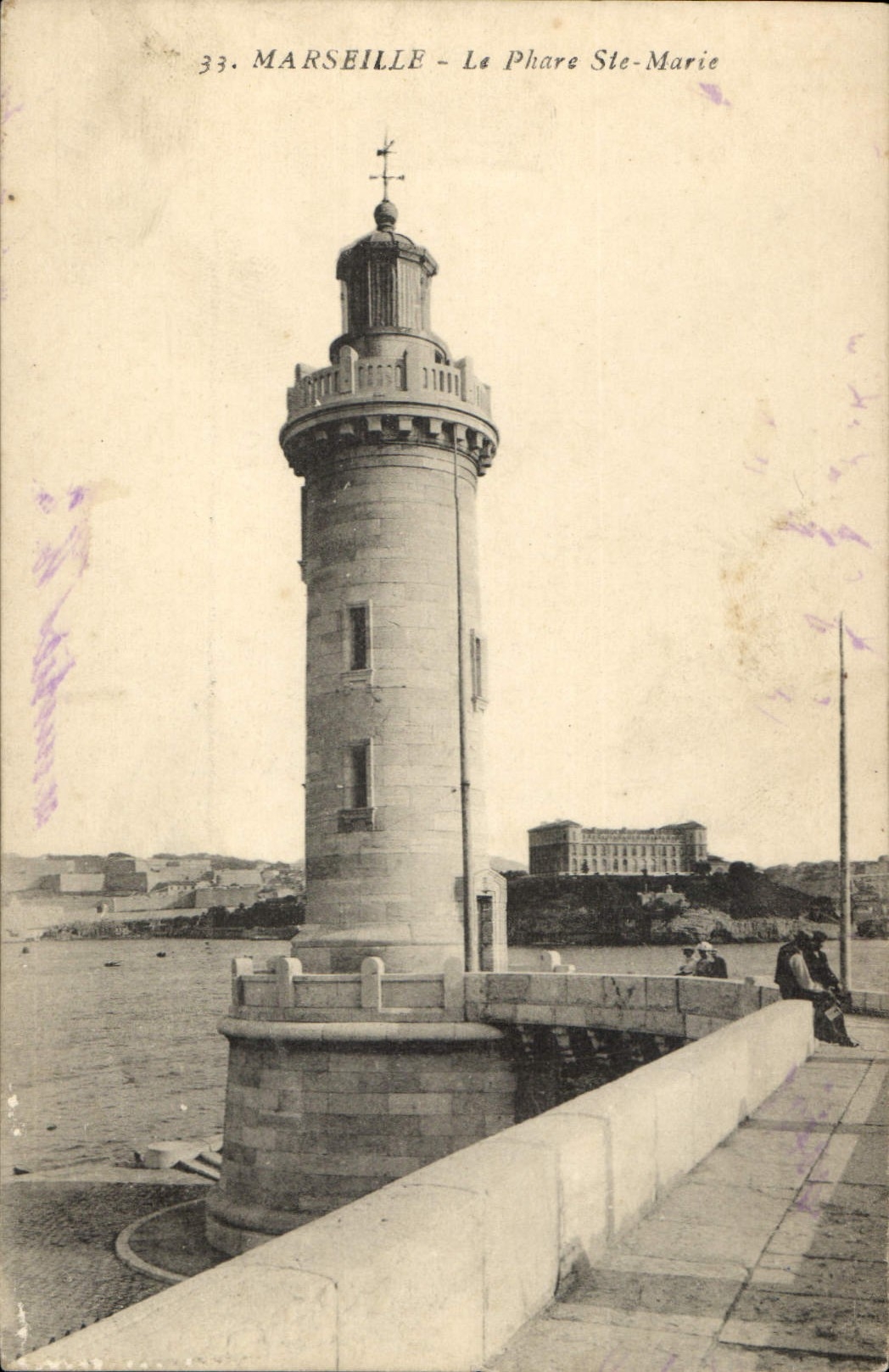 CPA Marseille le Phare Ste Marie 