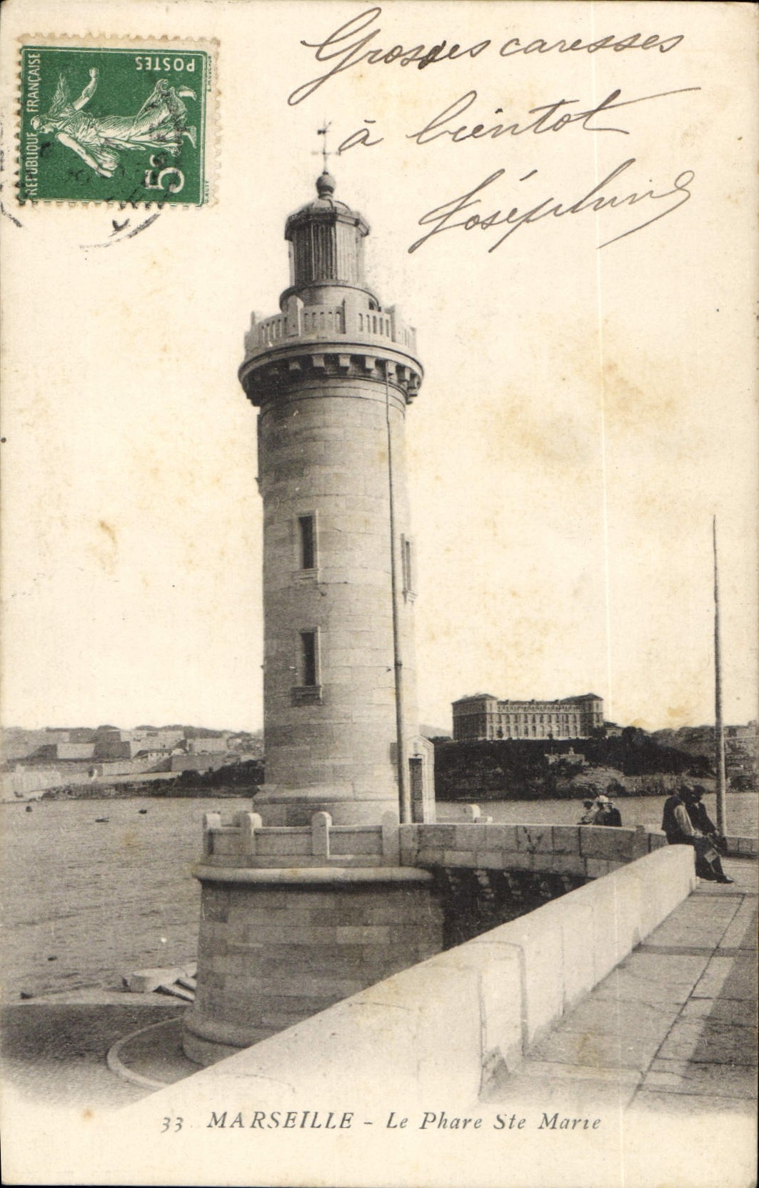CPA Marseille le Phare Ste Marie 