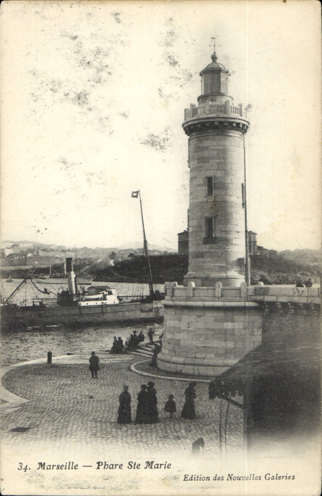 CPA Marseille Phare Ste Marie 