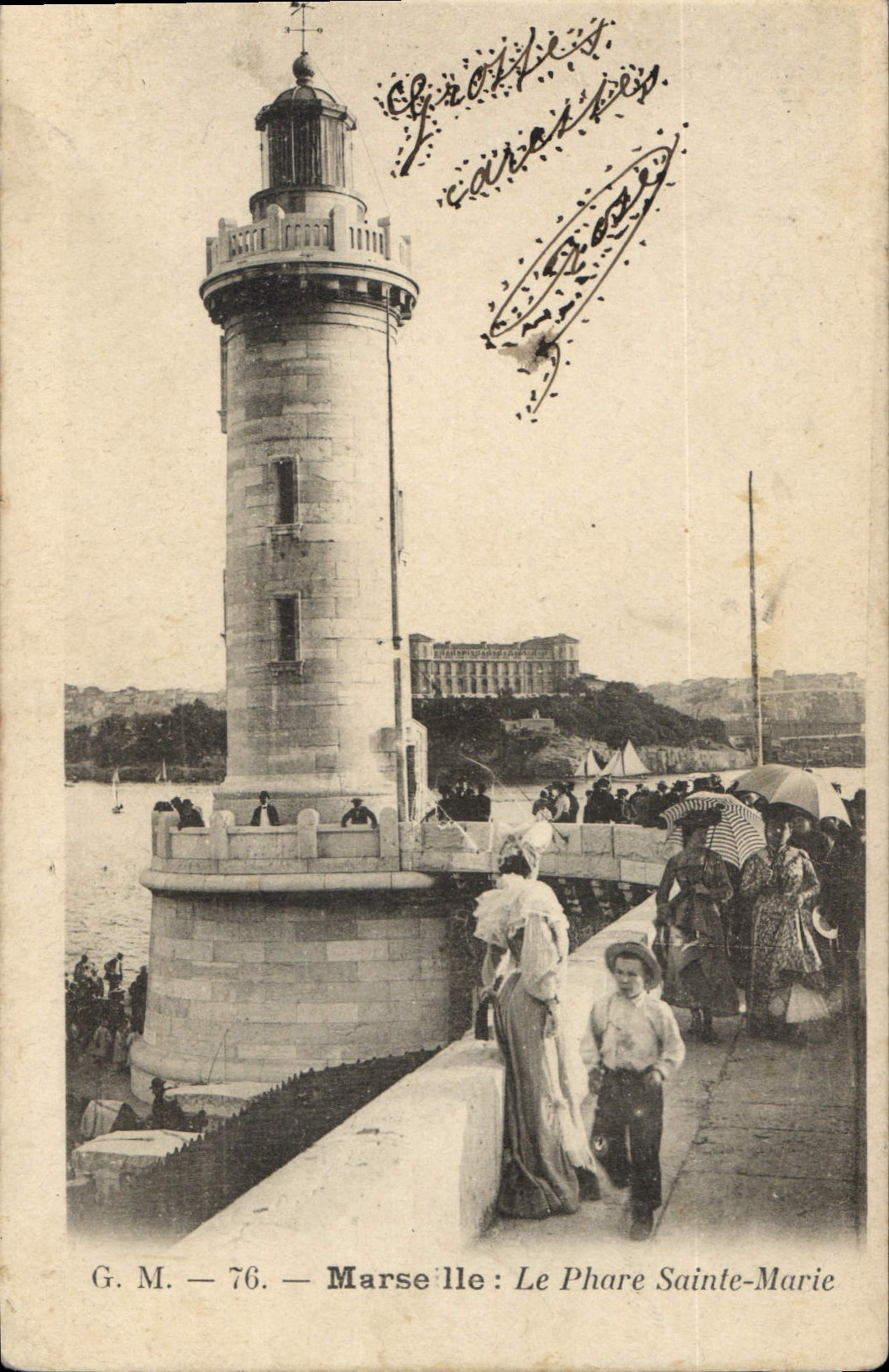 CPA Marseille Le Phare Sainte Marie 