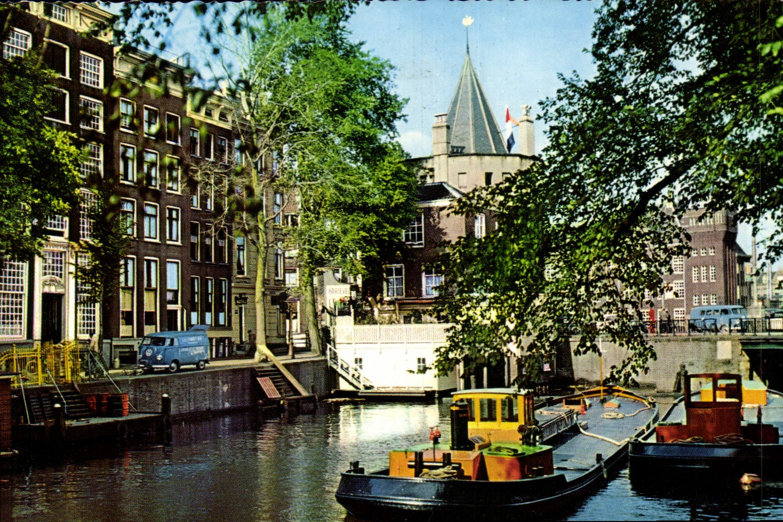 CPA Vieil Amsterdam Geldersekade avec Schreierstoren 