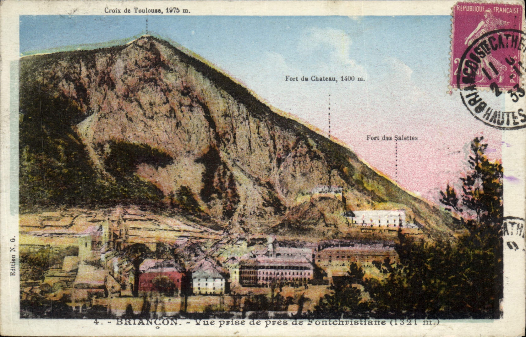 CPA Briancon Vue prise de pres de Fontechristiane