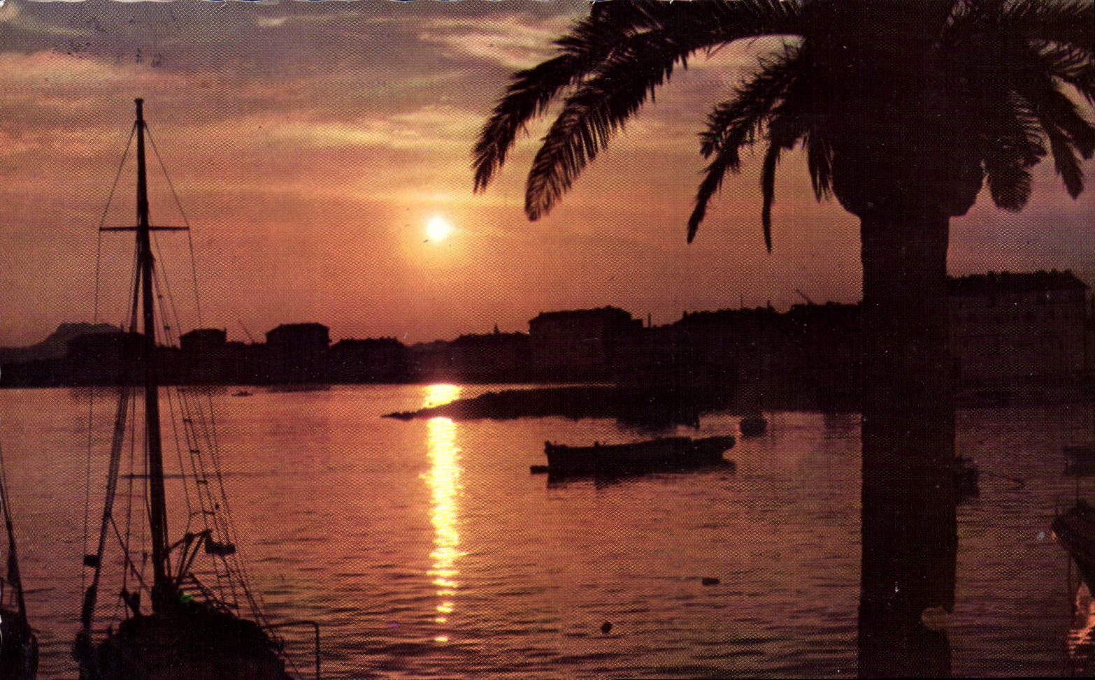CPA Cannes Coucher de Soleil 
