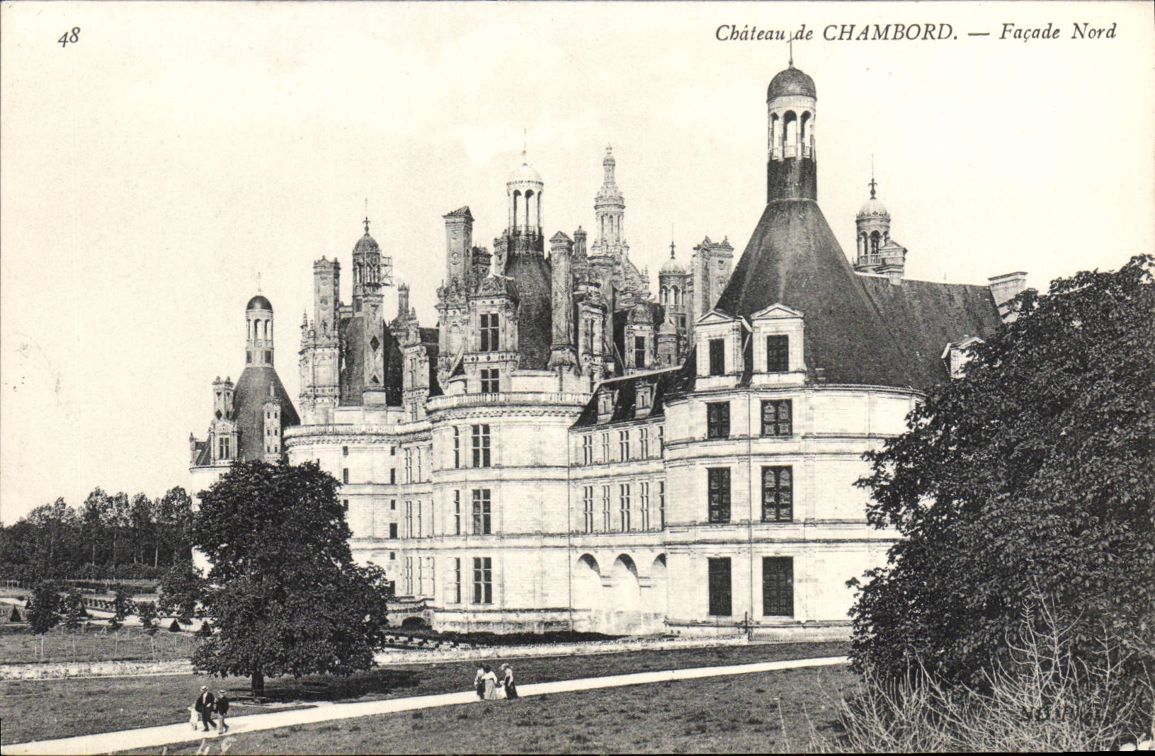 CPA Chateau de Chambord Facade nord 