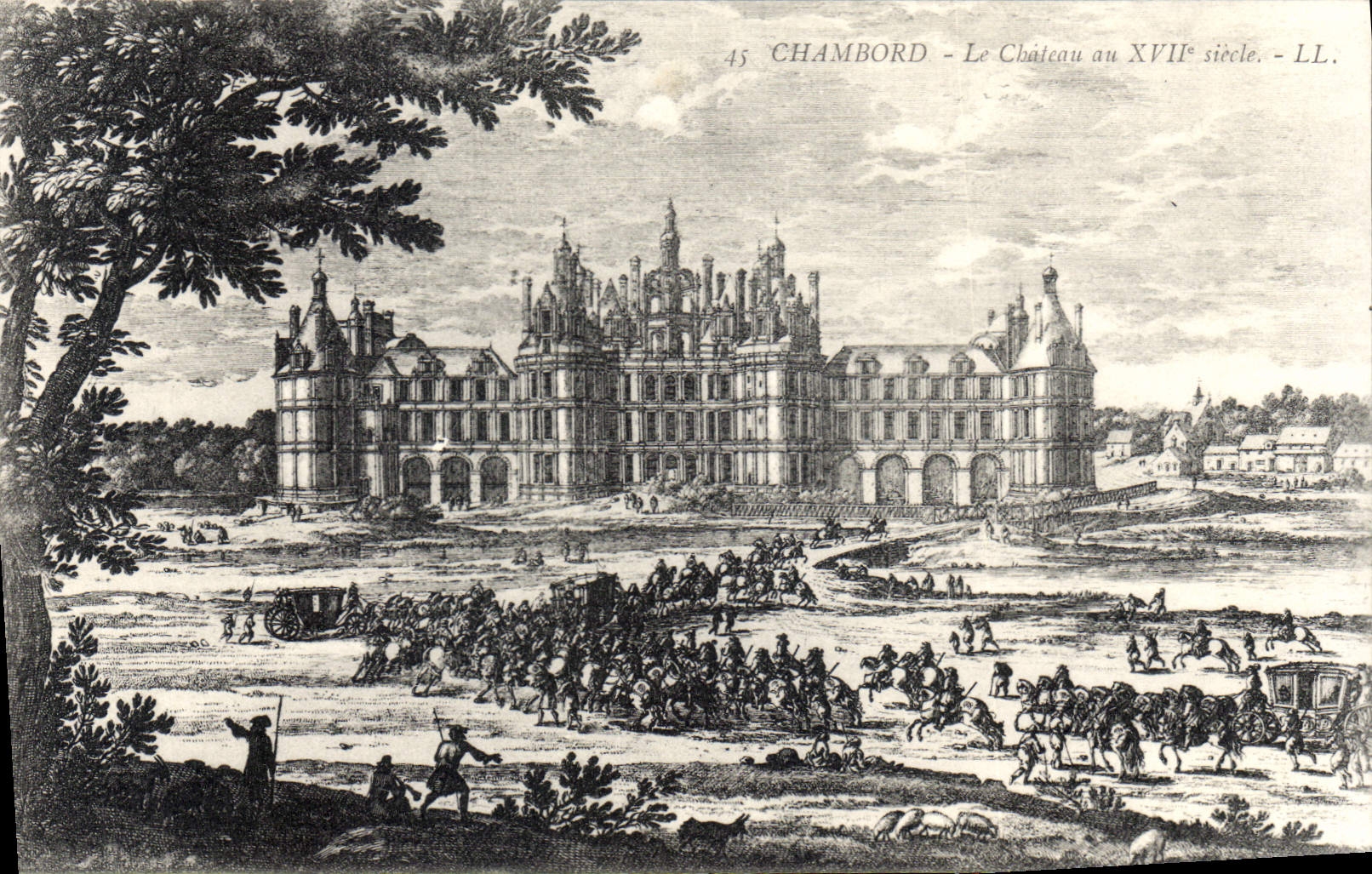 CPA Chambord Le Chateau au XVII siecle