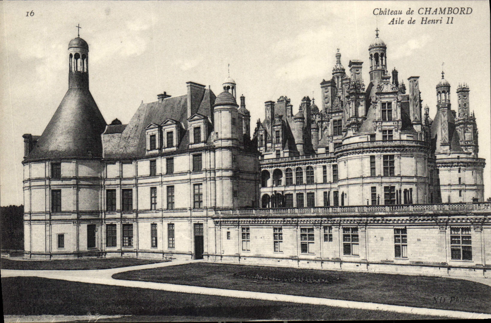 CPA Chateau de Chambord Aile de Henri II
