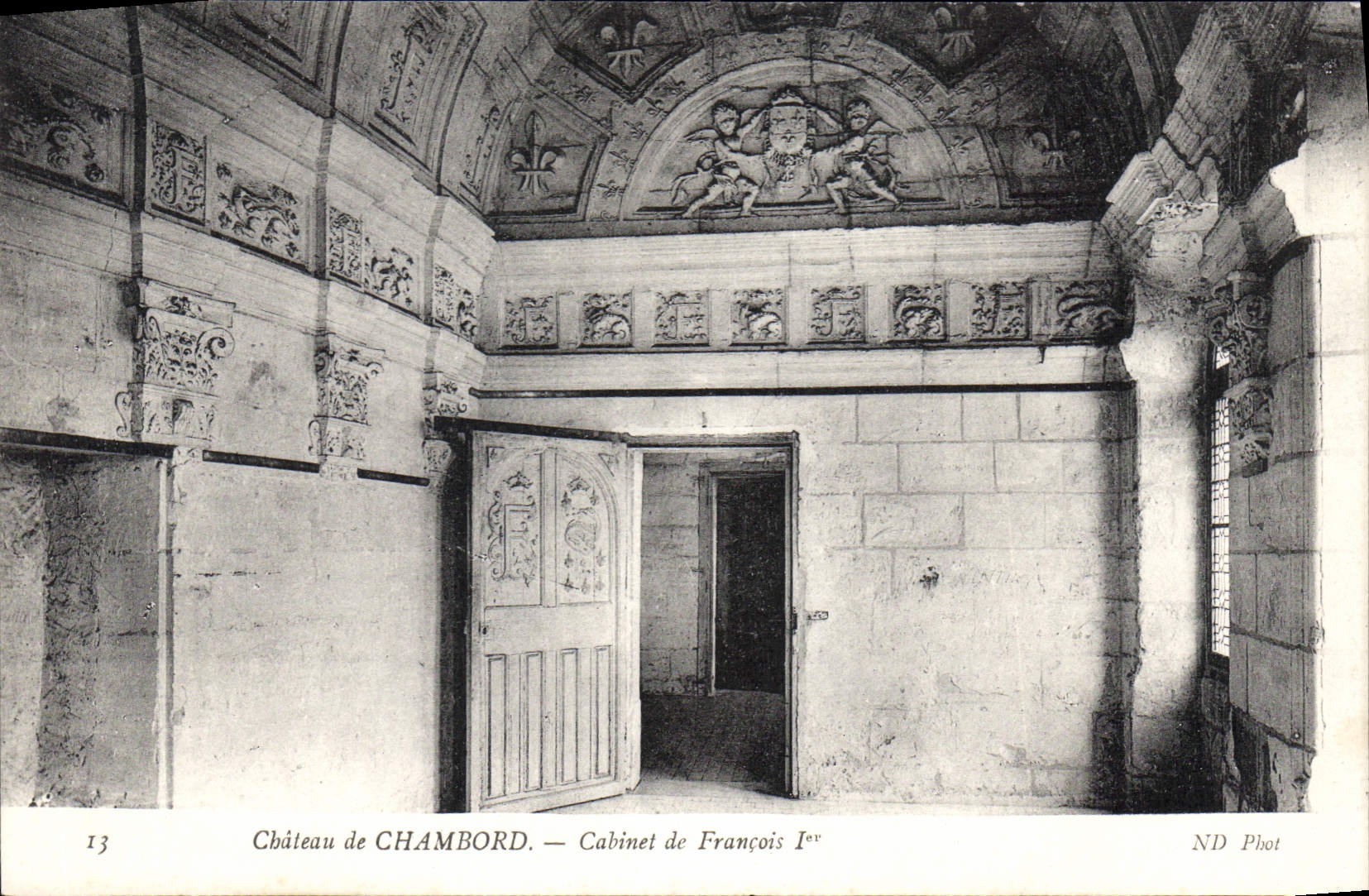 CPA Chateau de Chambord Cabinet de Francois I