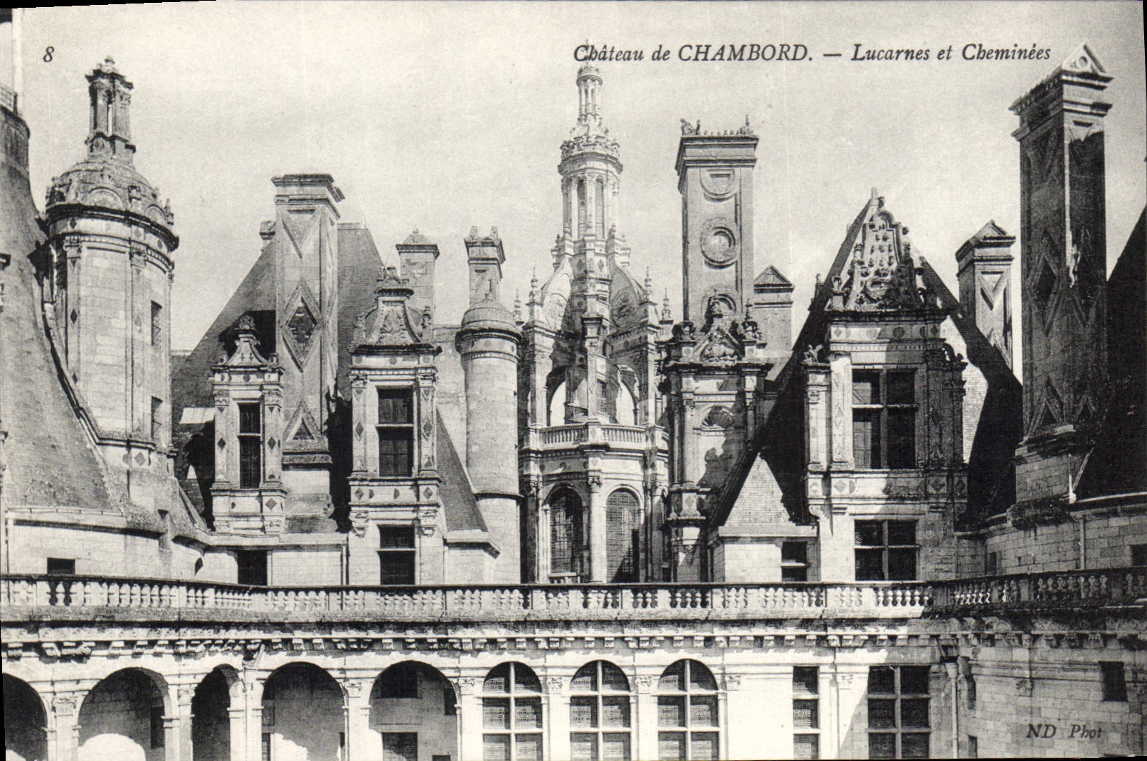 CPA Chateau de Chambord Lucarnes et Chemines