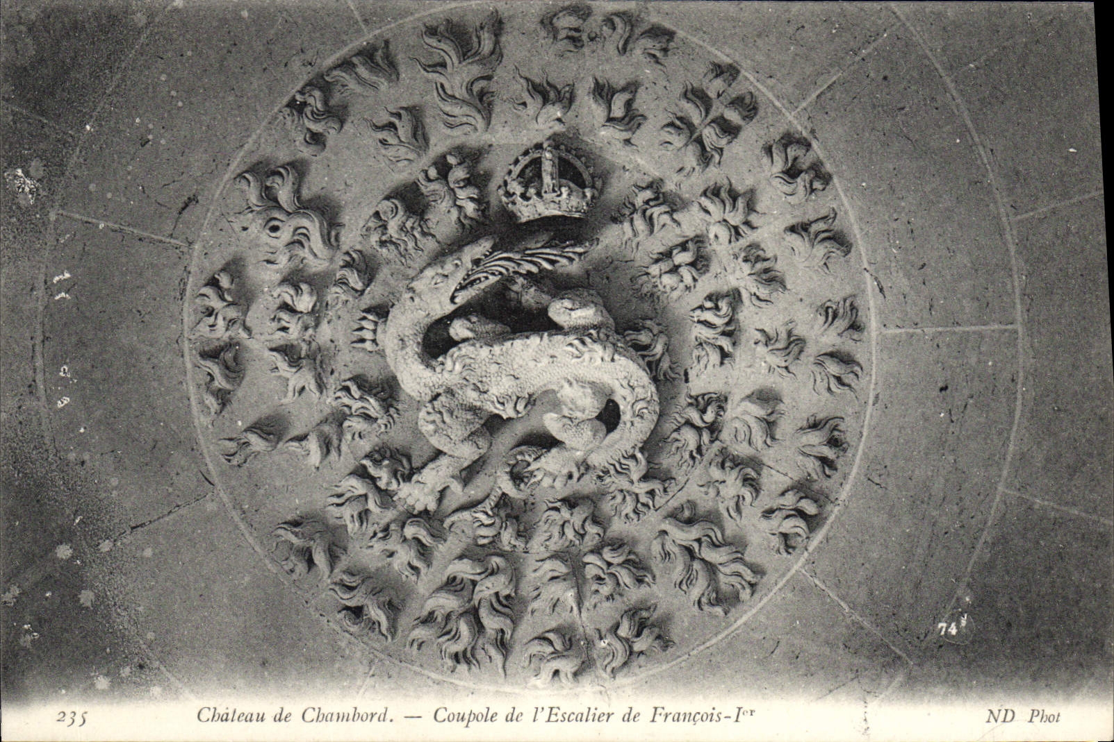 CPA Chateau de Chambord Coupole de l'Escalier de Francois I 