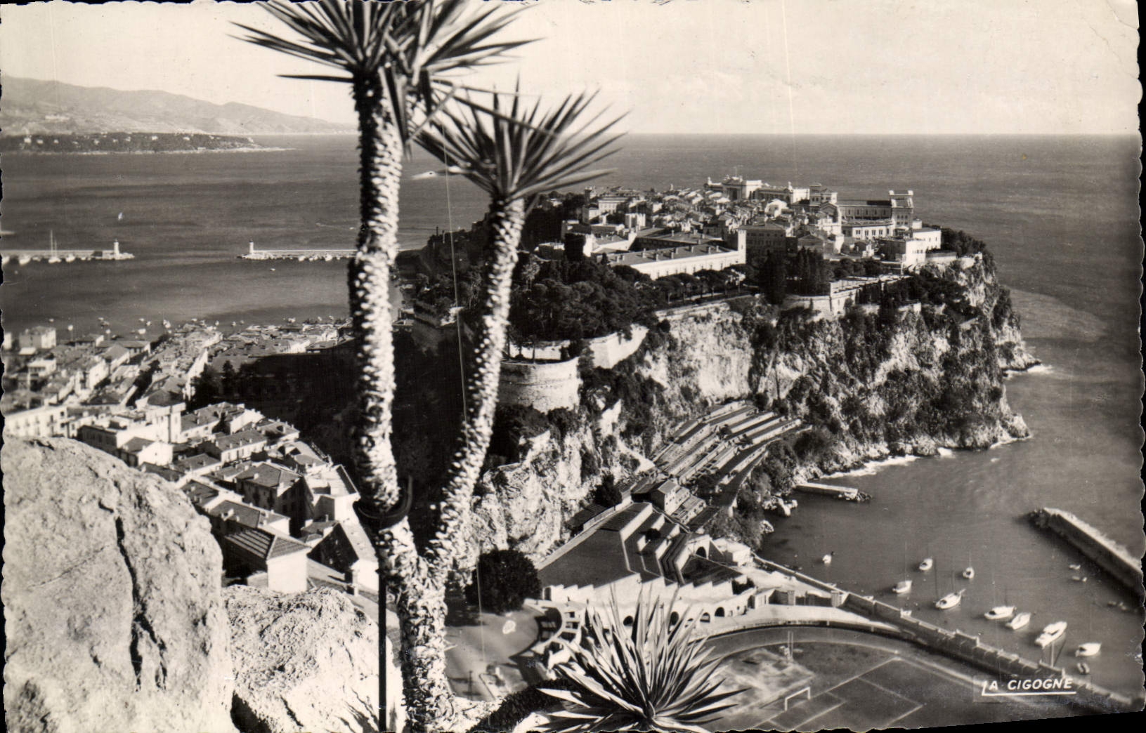 CPA Le Rocher de Monaco Le Cap Martin et Italie 