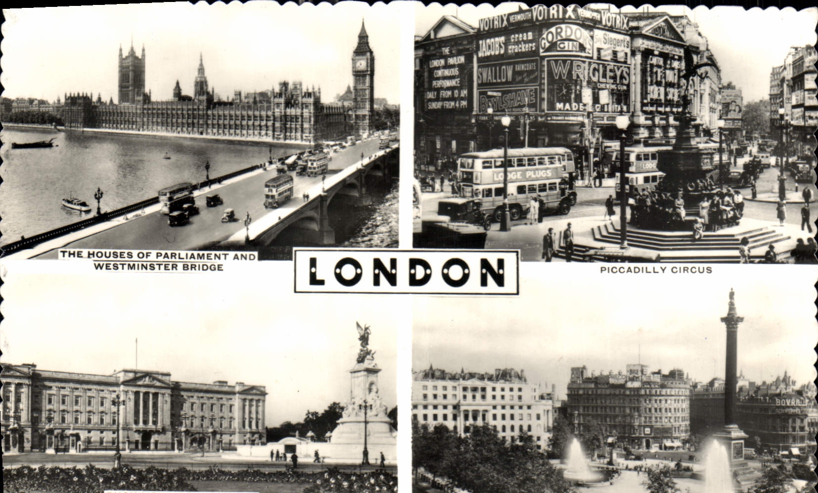 CPA London The houses of parliament and Westminster bridge Piccadilly Circus
