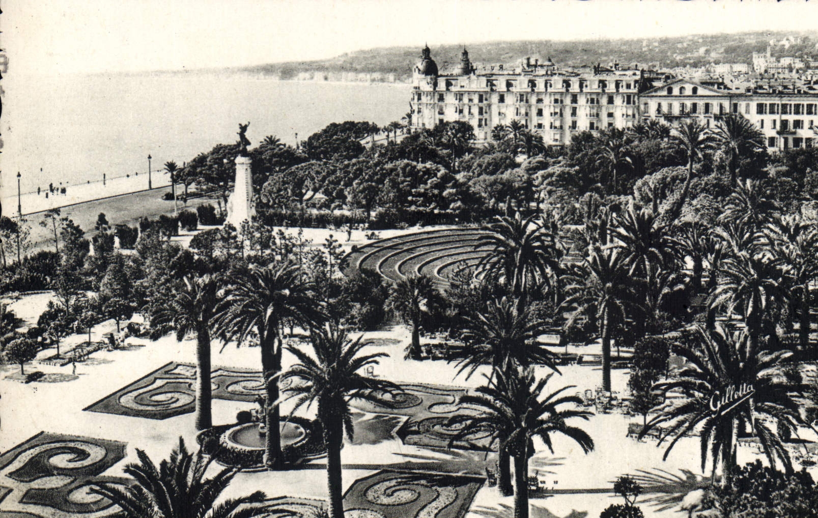 CPA Nice Les Jardins Albert I L'Hotel Ruhi