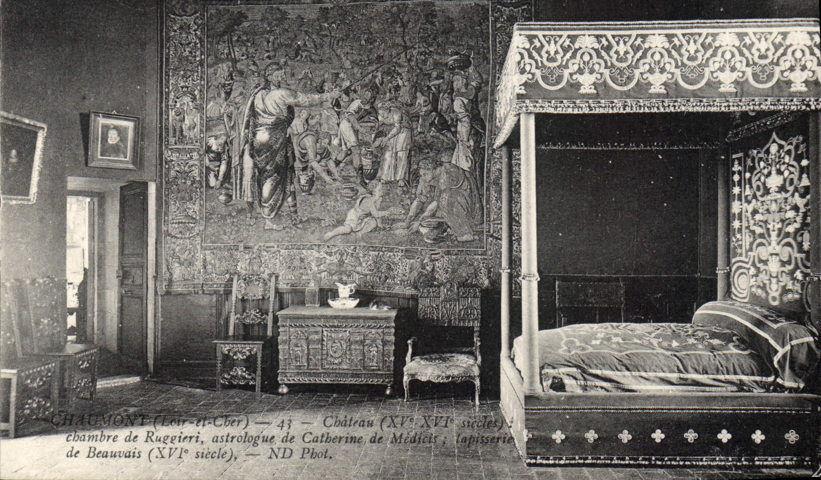 CPA Chaumont Loir et Cher Chateau Chambre de Ruggieri astrologue de Catherine de Medicis
