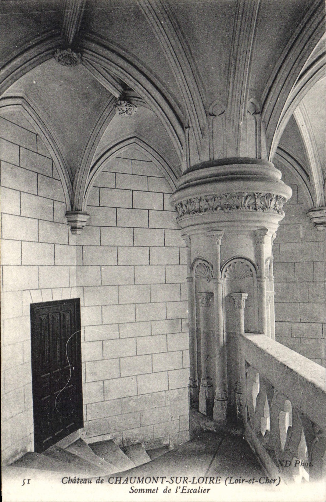 CPA Chateau de Chaumont sur Loire Loir et Cher Sommet de l'Escalier