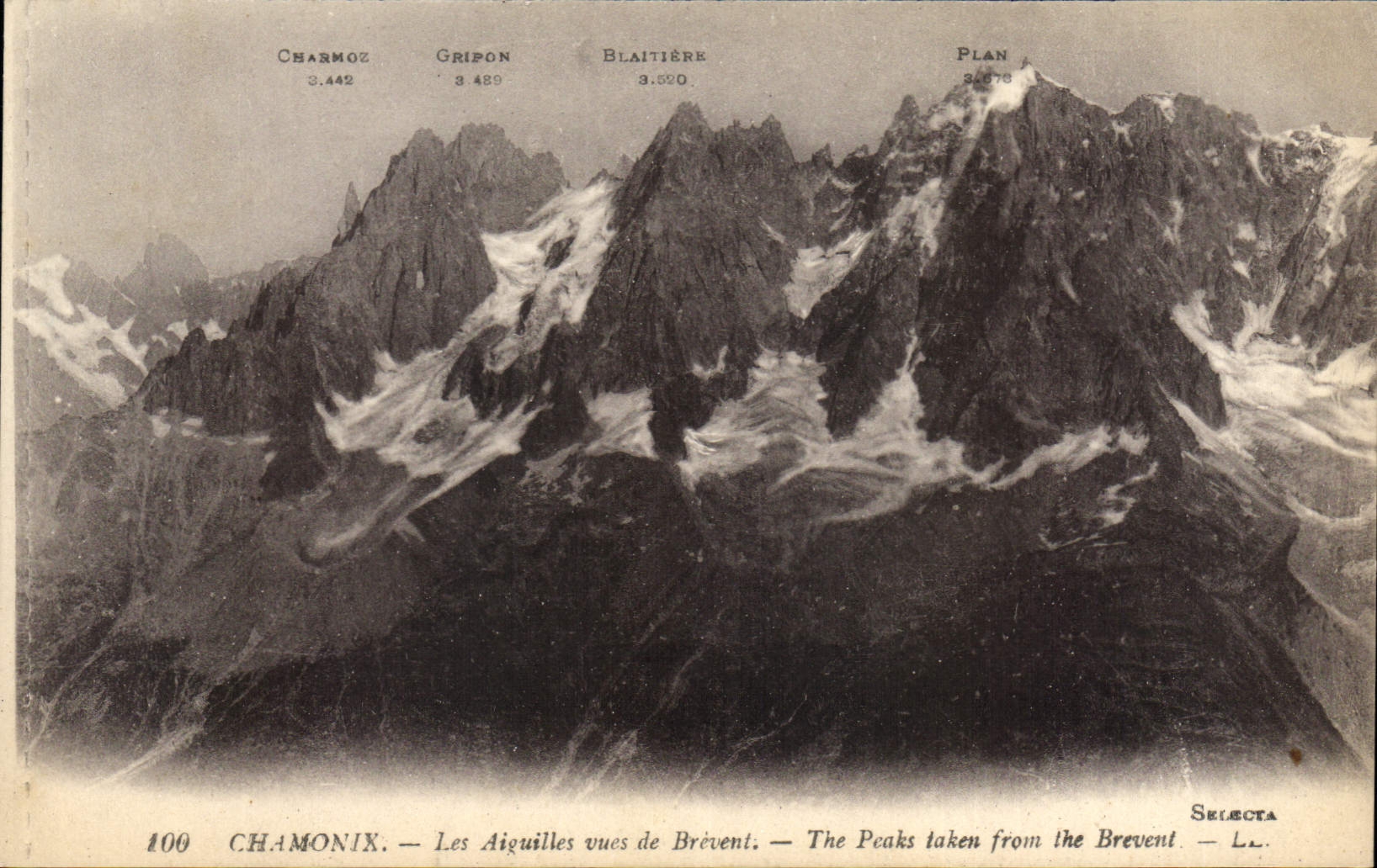 CPA Chamonix Les Aiguilles vues de Brevent 
