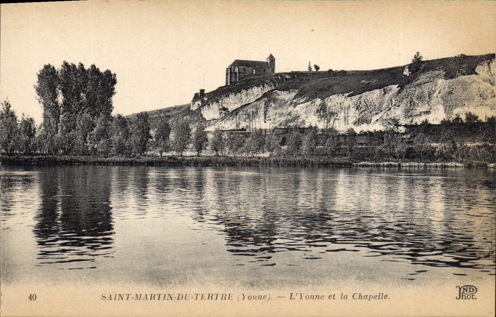 CPA Saint Martin du Tertre Yonne L'Yonne et la Chapelle