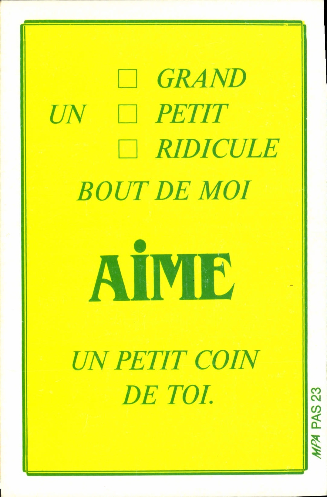 CPM Aime un petit coin de toi