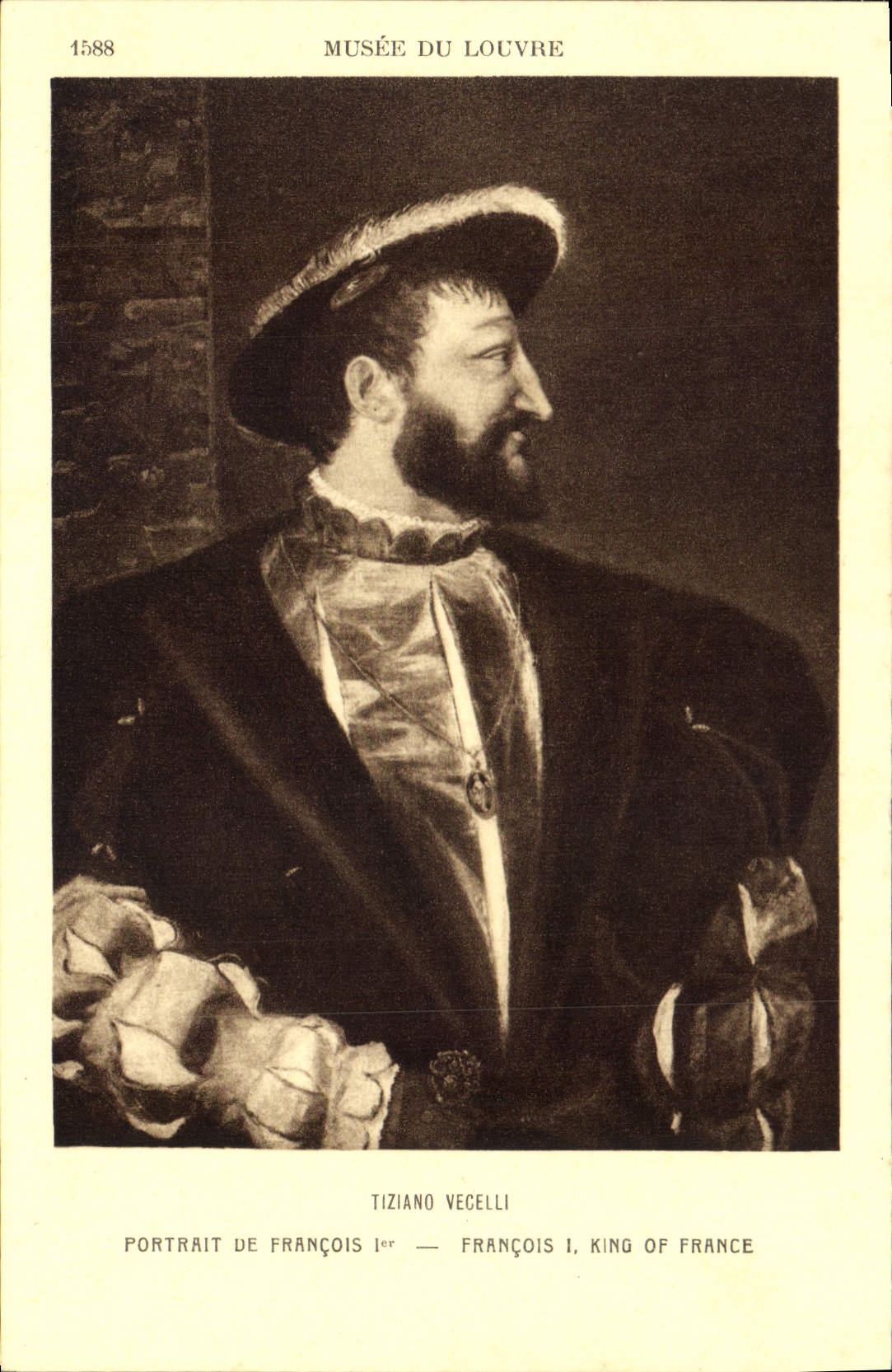 CPA Tiziano Vegelli Portrait de Francois I 