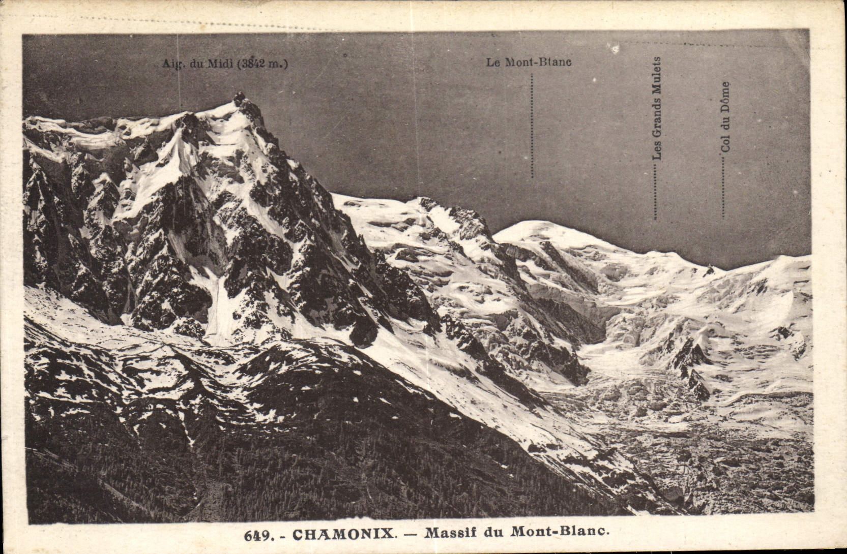 CPA Chamonix Massif du Mont Blanc 