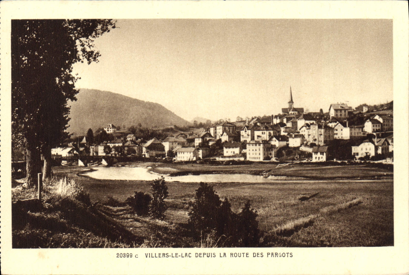 CPA Villers le Lac Depuis la Route des Parrots 