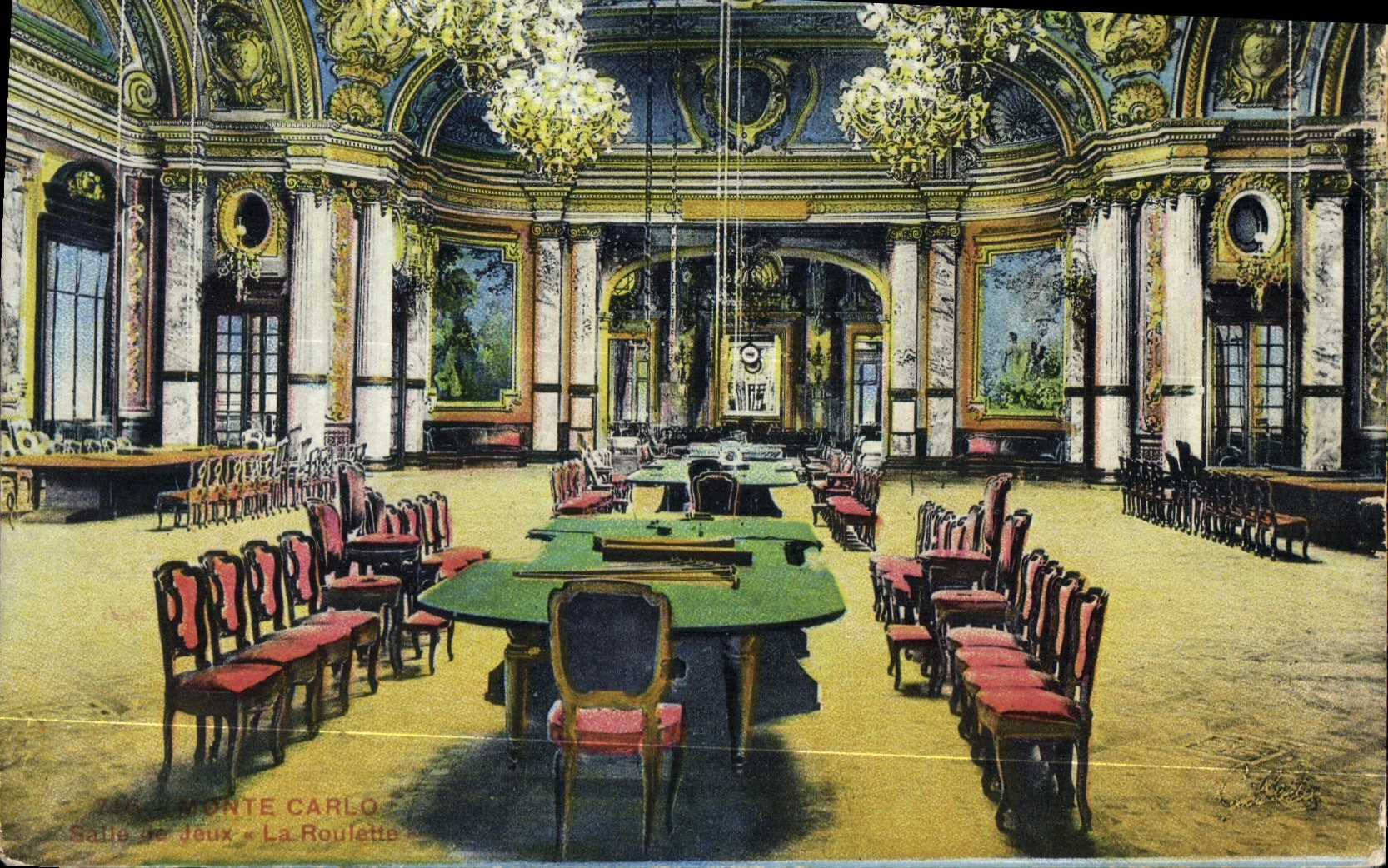 CPA Monte Carlo Salle de deux La Roulette