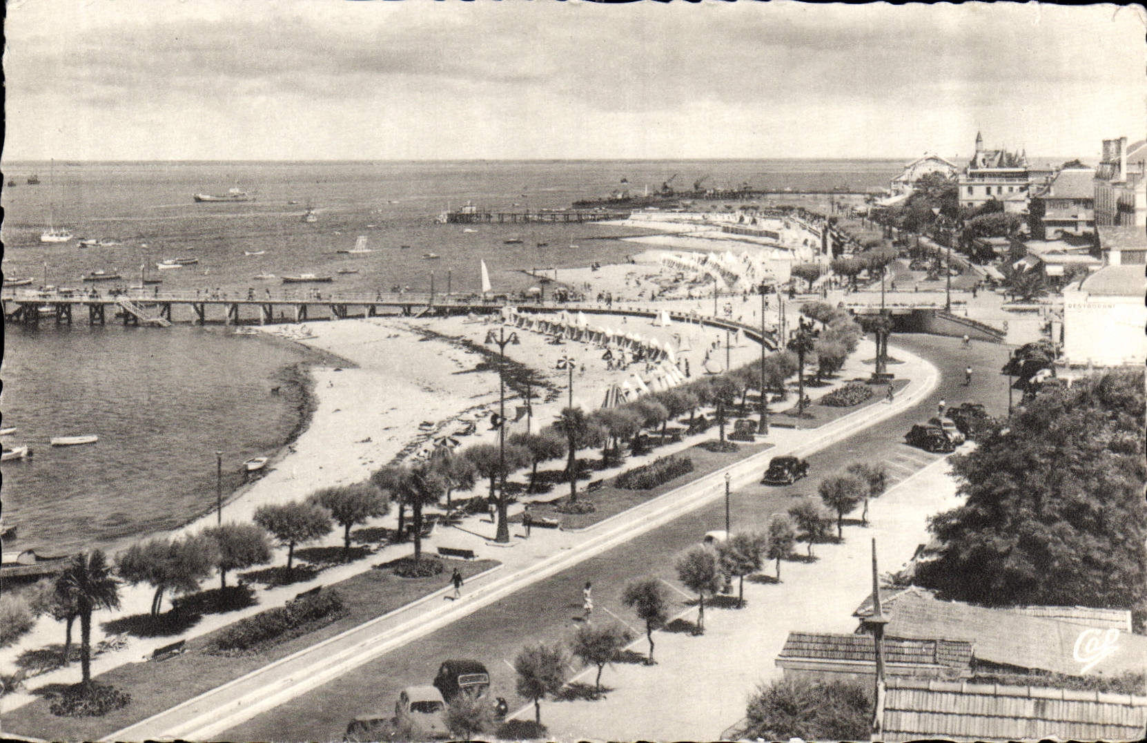 CPA Arcachon Cote d'Argent La Plage 