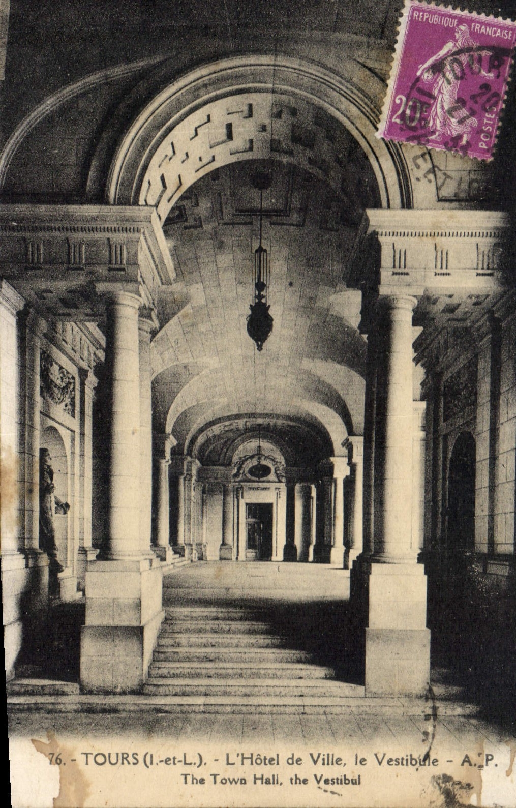 CPA Poitiers Vienne L'Escalier des Rochers du Porteau