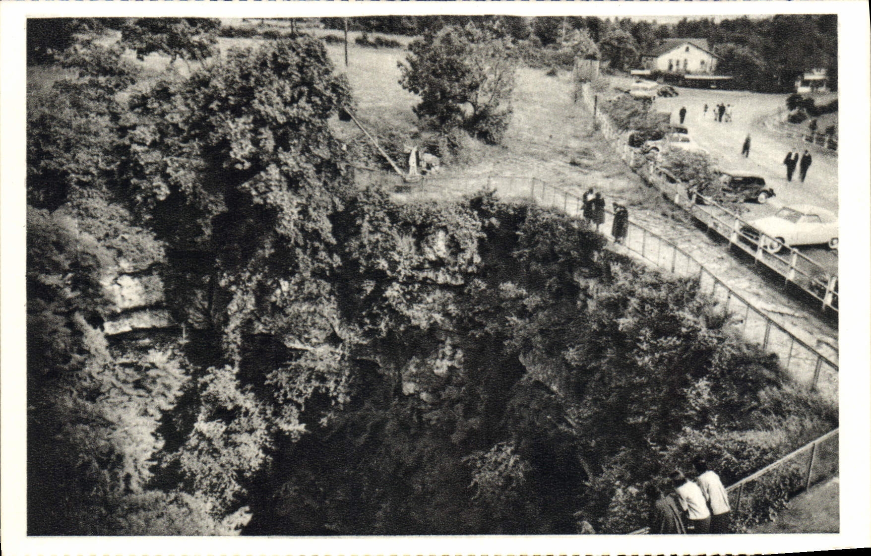 CPA Padirac L'orifice du gouffre Vue aerienne