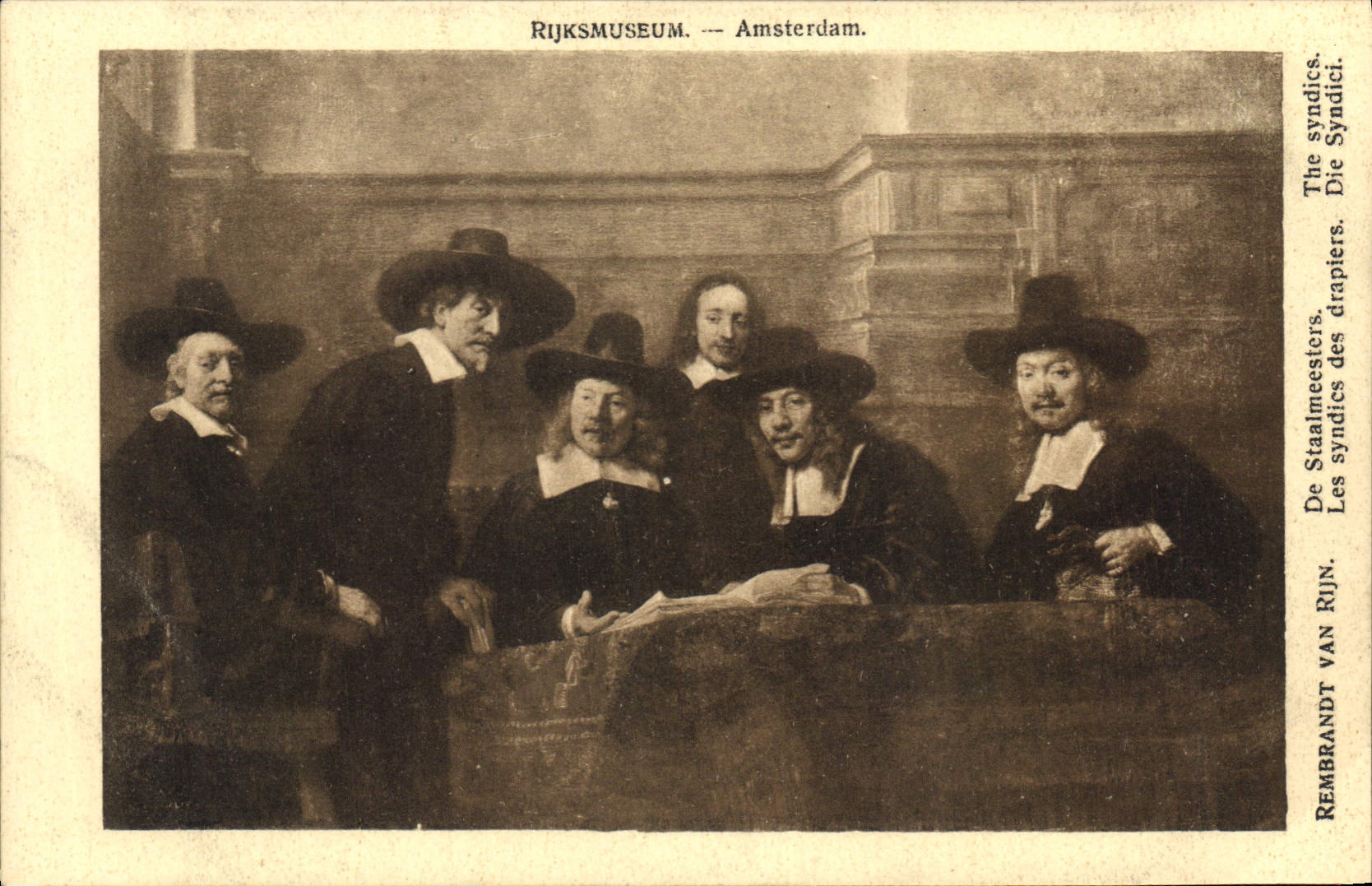 CPA Rijksmuseum Amsterdam Rembrandt Van Rijn Les syndics des drapiers