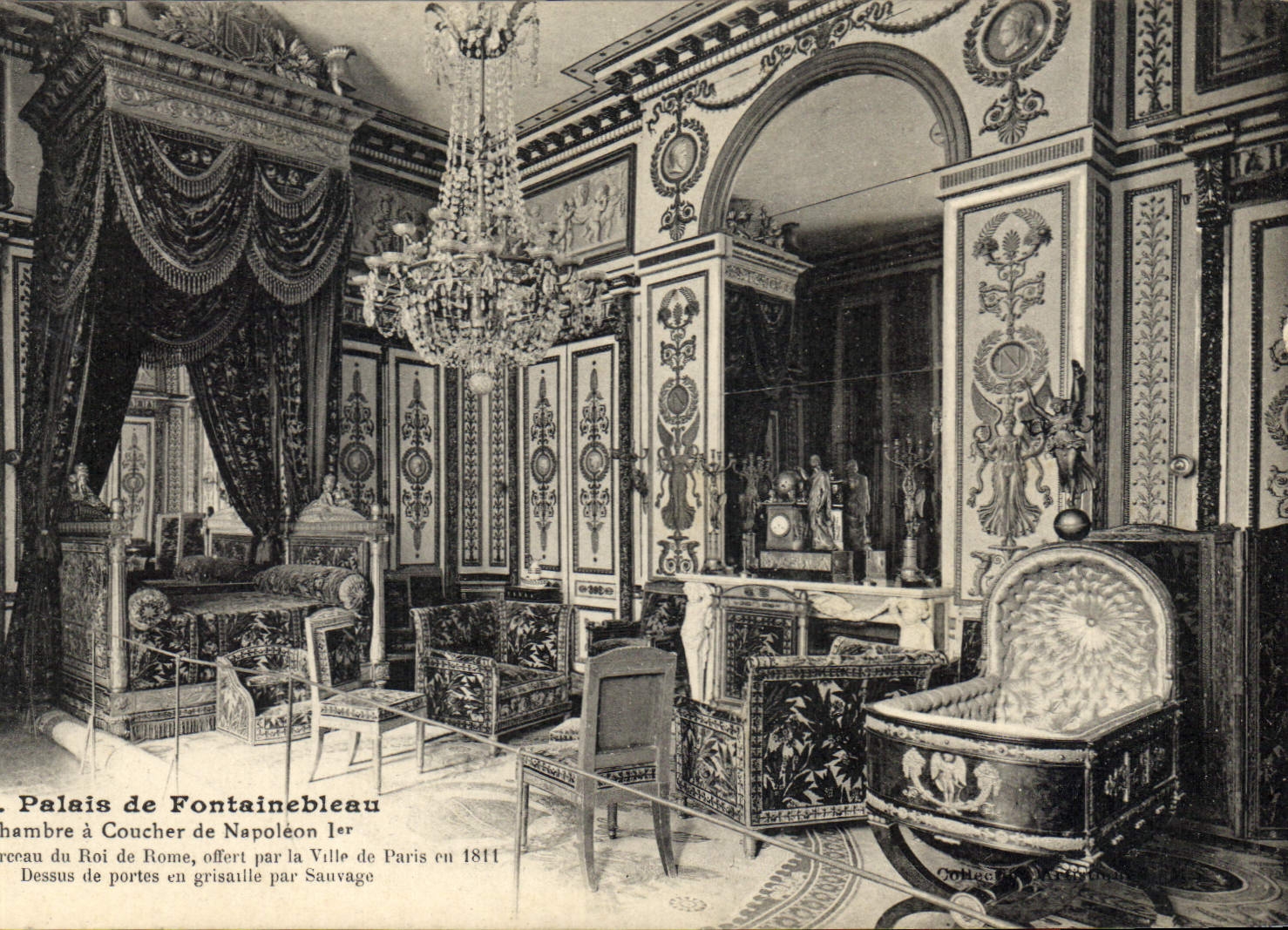 CPA Palais de Fontainebleau hambre a Coucher de Napoleon 