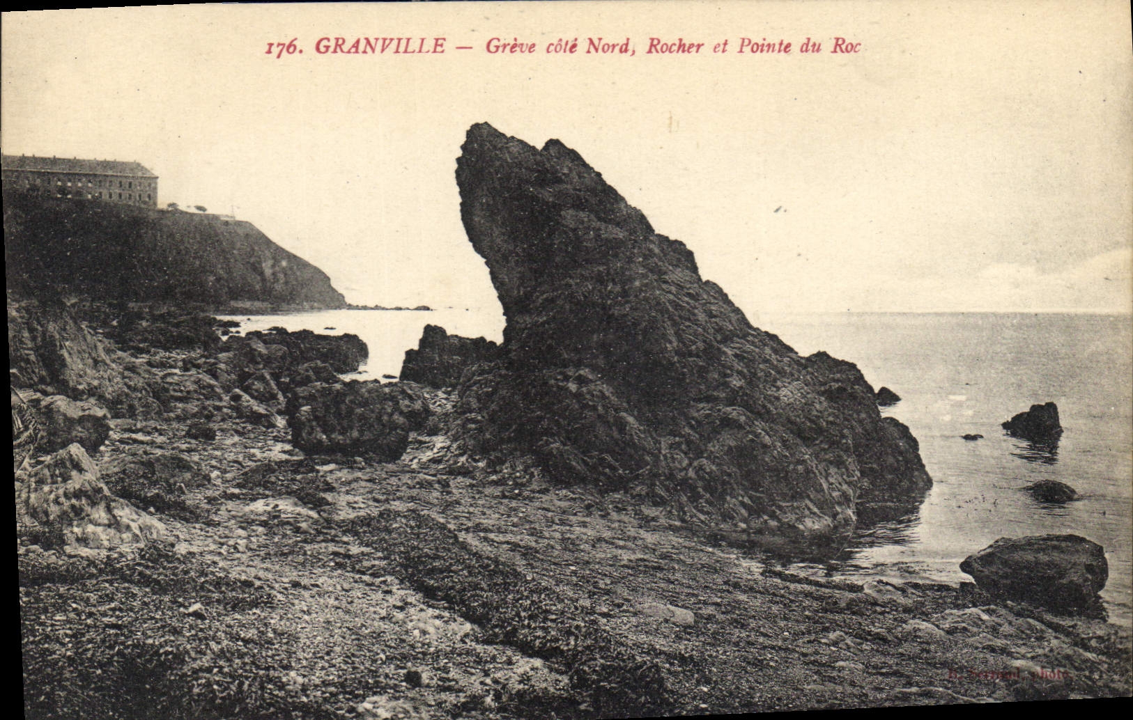 CPA Granville Greve cote Nord Rocher et Pointe du Roc