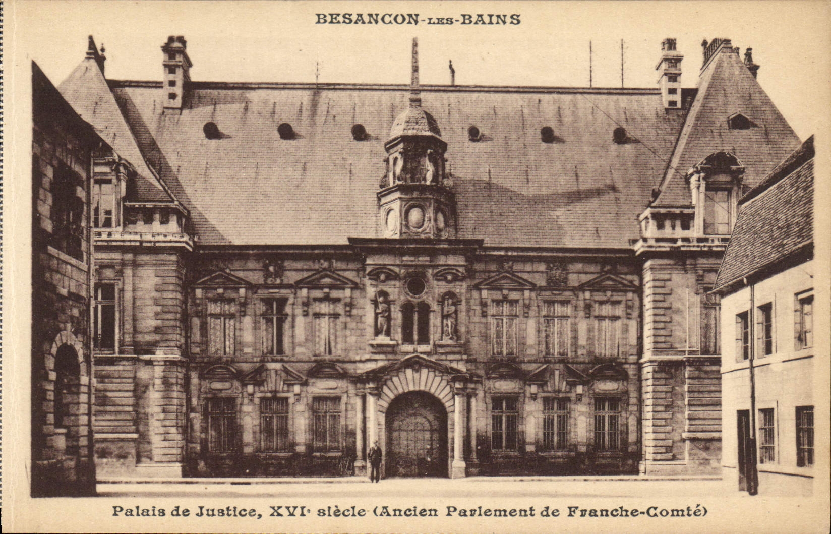 CPA Besancon les Bains Palais de Justice Ancien Parlement de Franche Comte 