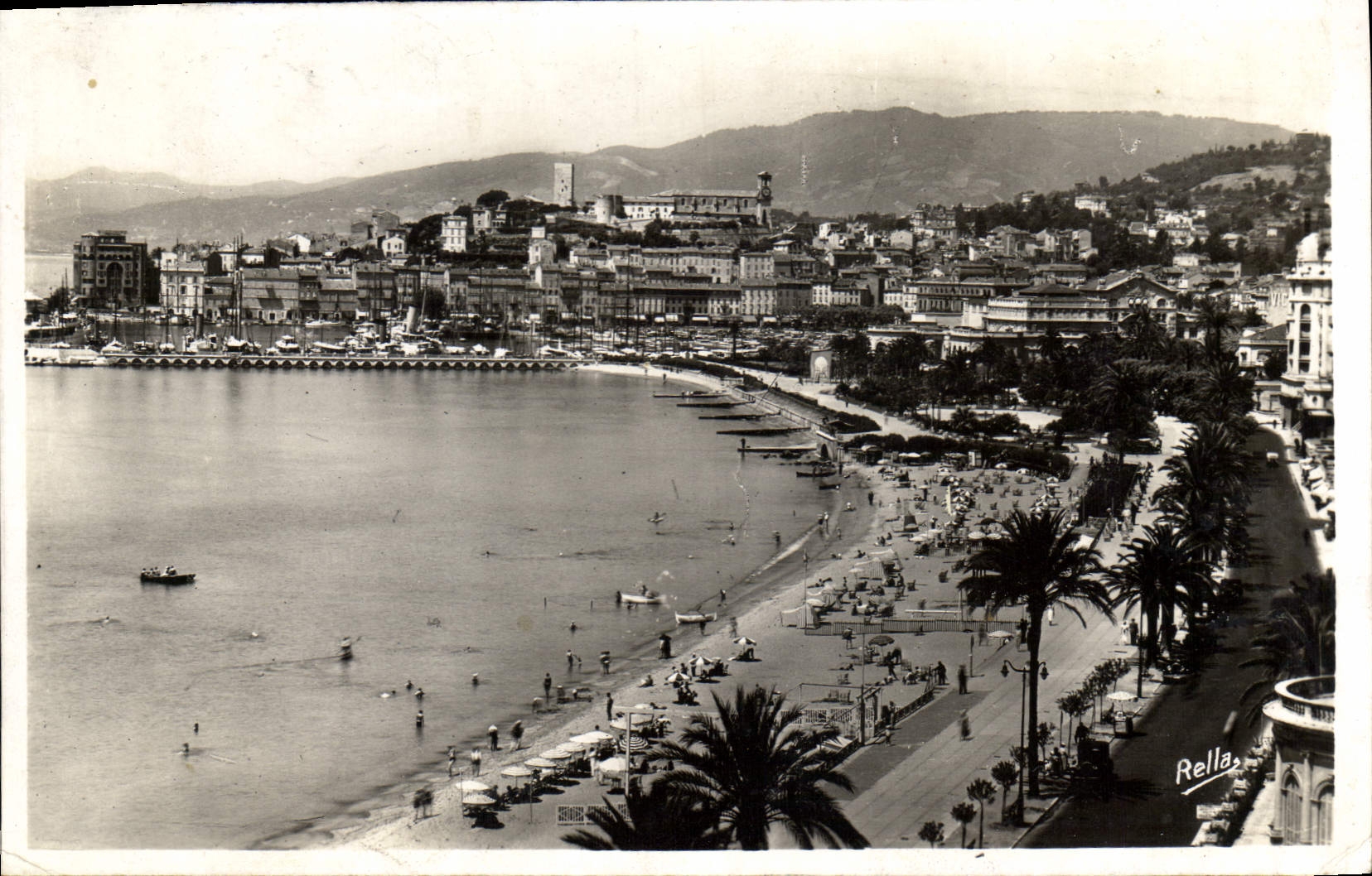 CPA Cannes La Croisette et le Mt Chevalier 