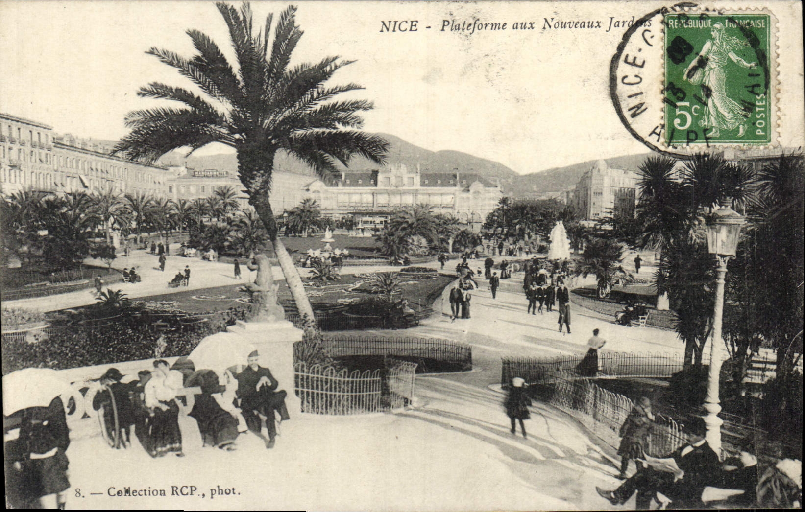 CPA Nice Plateforme aux Nouveaux Jardins