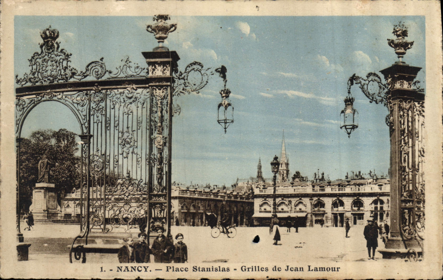 CPA Nancy Place Stanislas Grilles de Jean Lamour