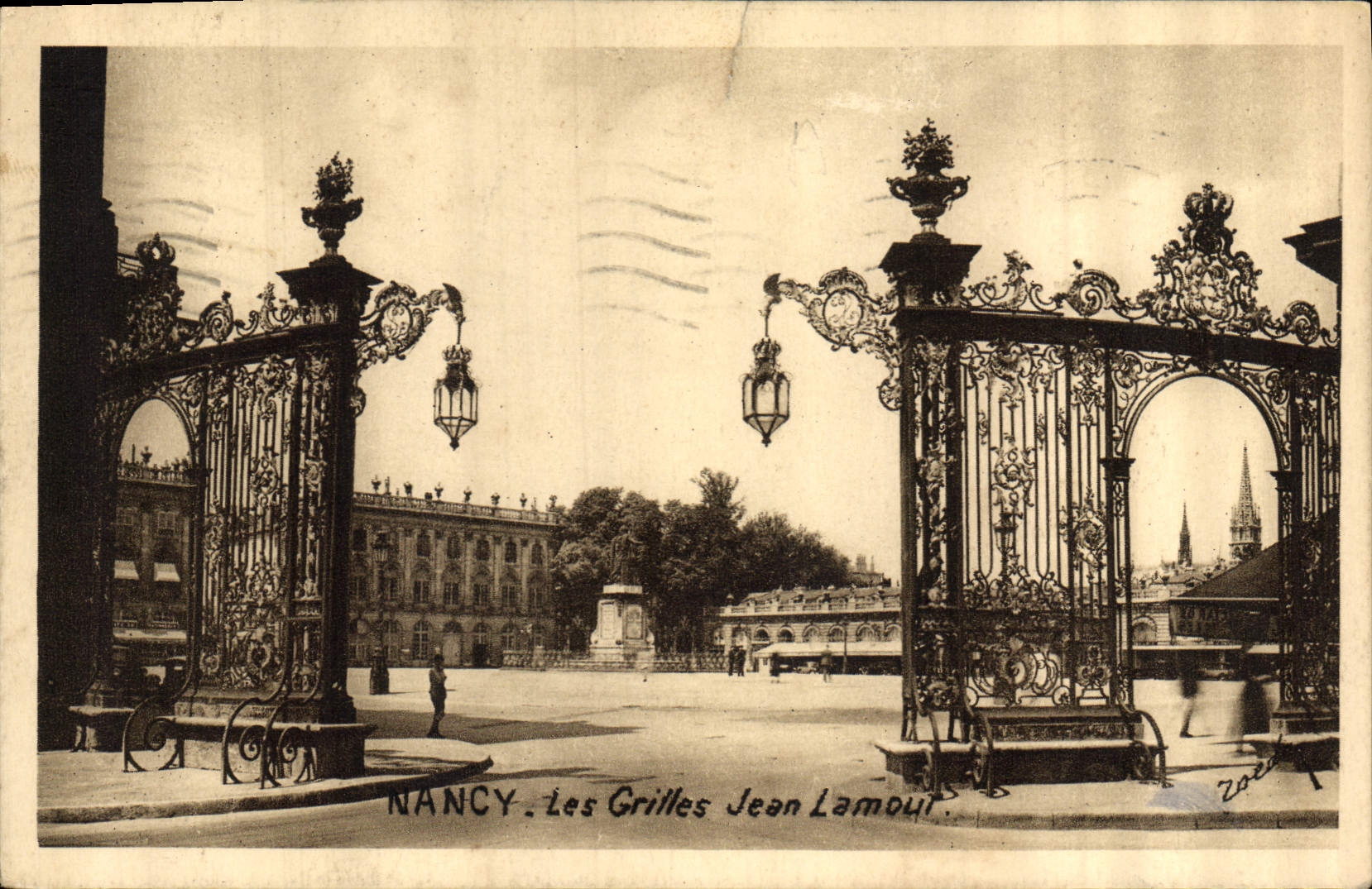 CPA Nancy Les Grilles Jean Lamour 