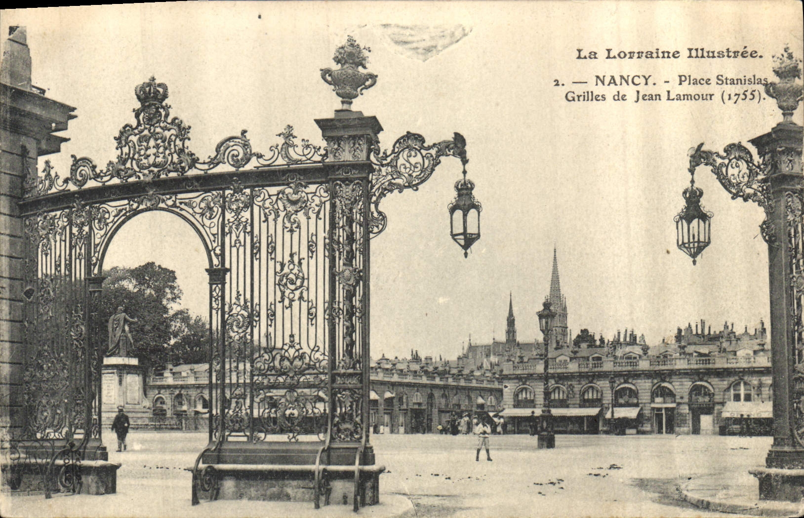 CPA Nancy Place Stanislas Grilles de Jean Lamour