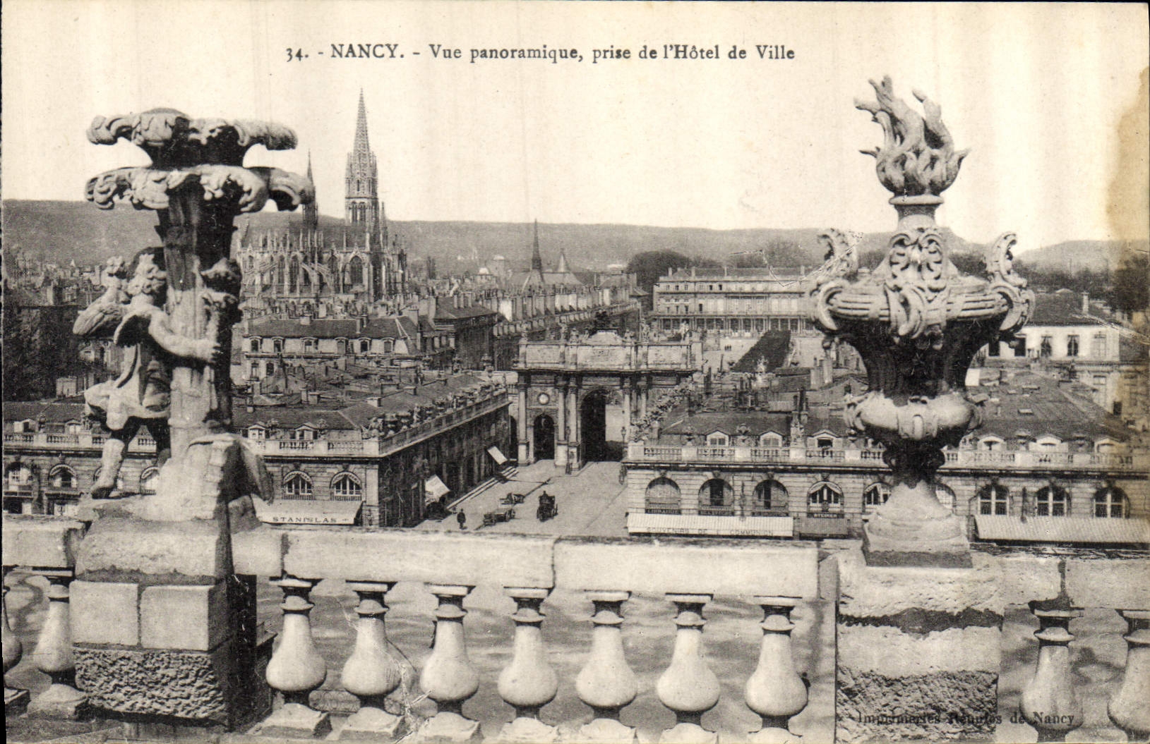 CPA Nancy Vue panoramique prise de l'Hotel de Ville