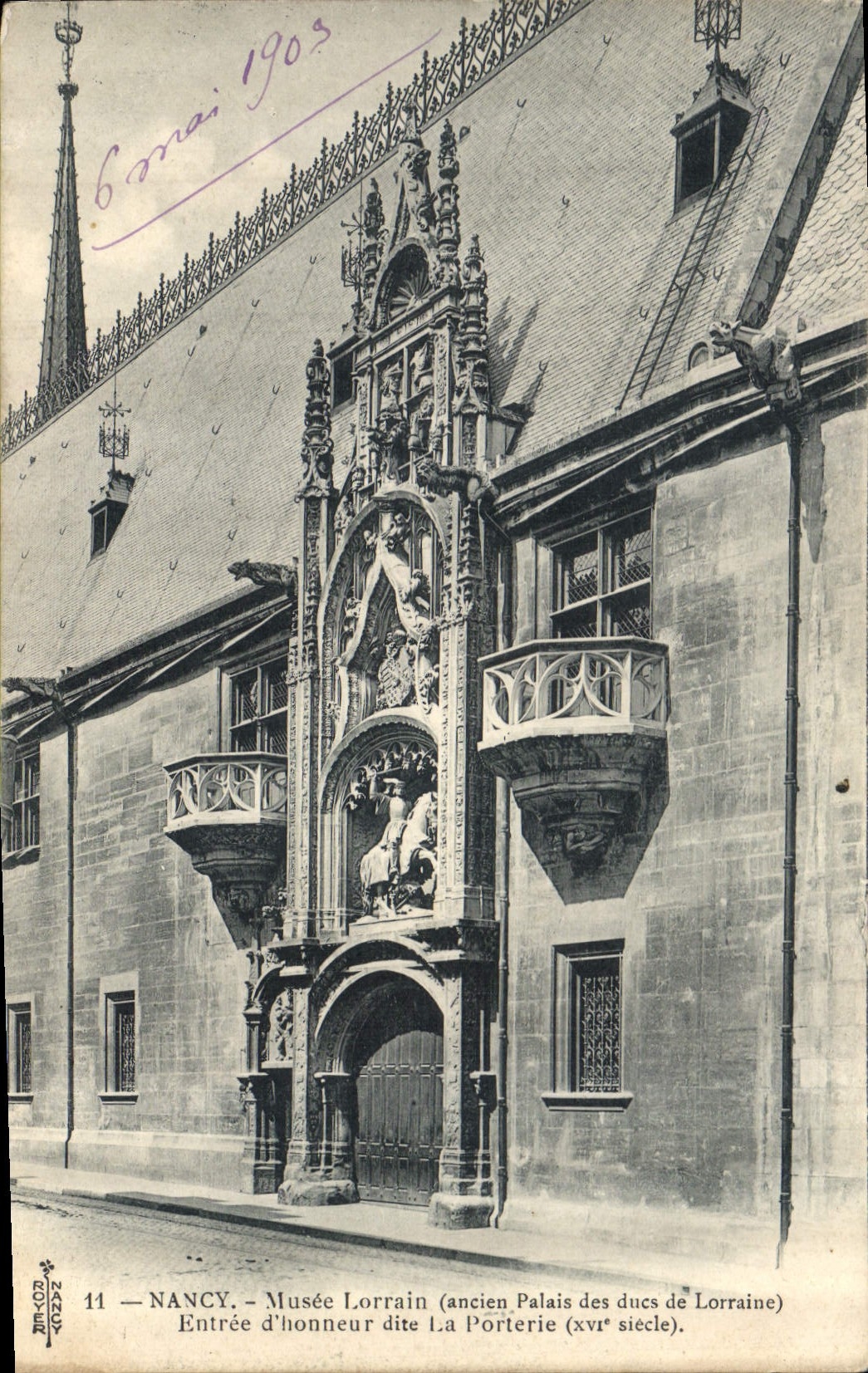 CPA Nancy Musee Lorrain Entree d'honneur dite La Porterie