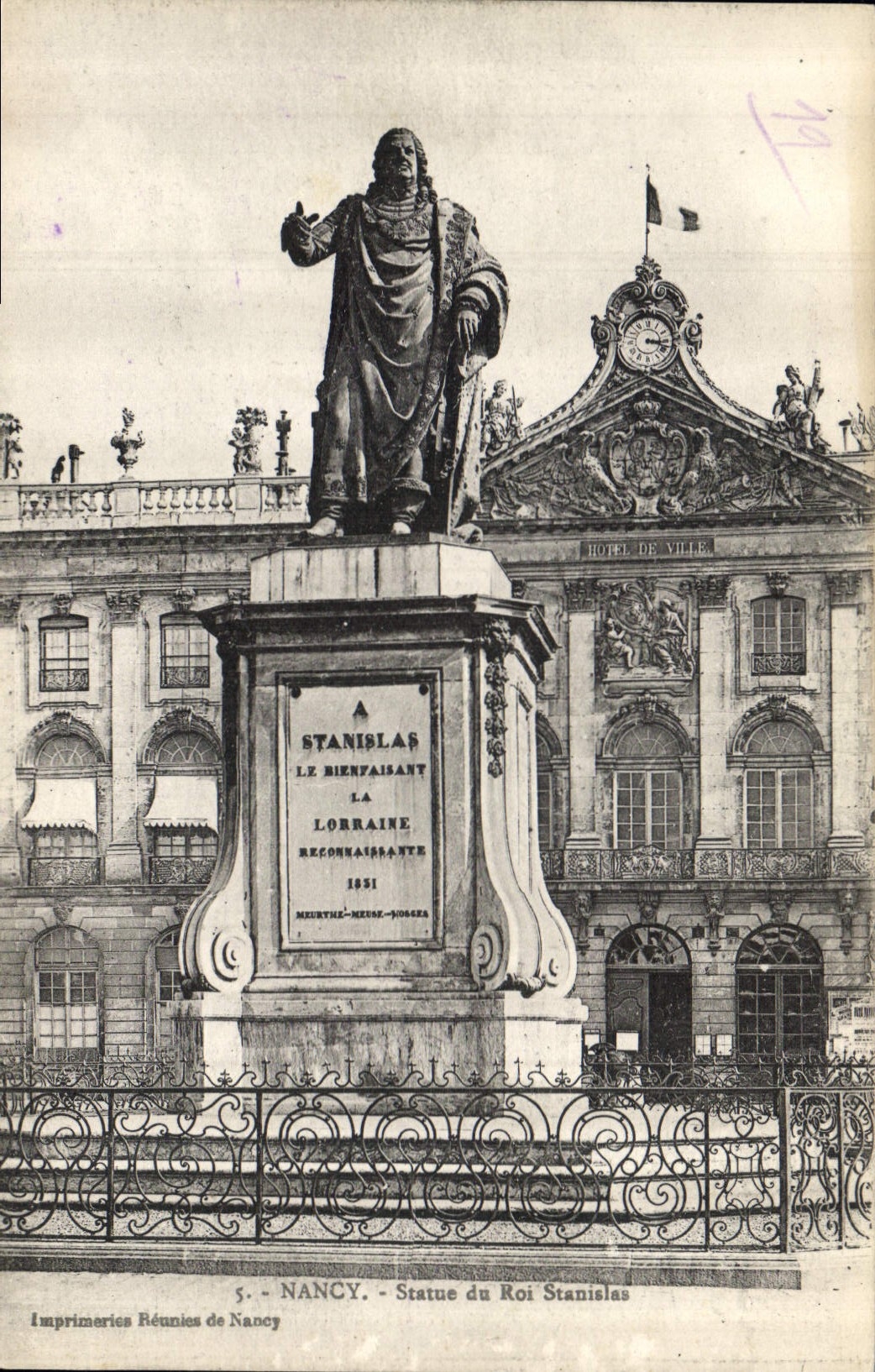 CPA Nancy Statue du Roi Stanislas 