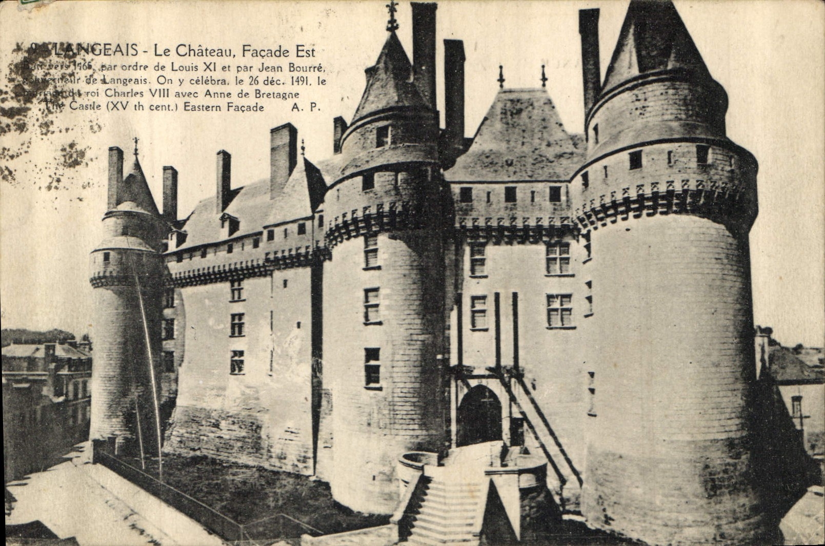 CPA Langeais Le Chateau Facade Est 