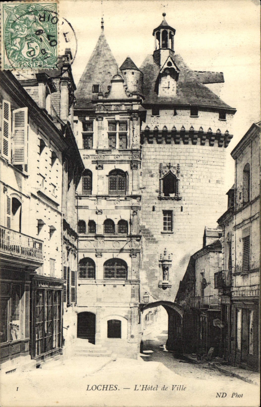 CPA Loches L'Hotel de Ville 