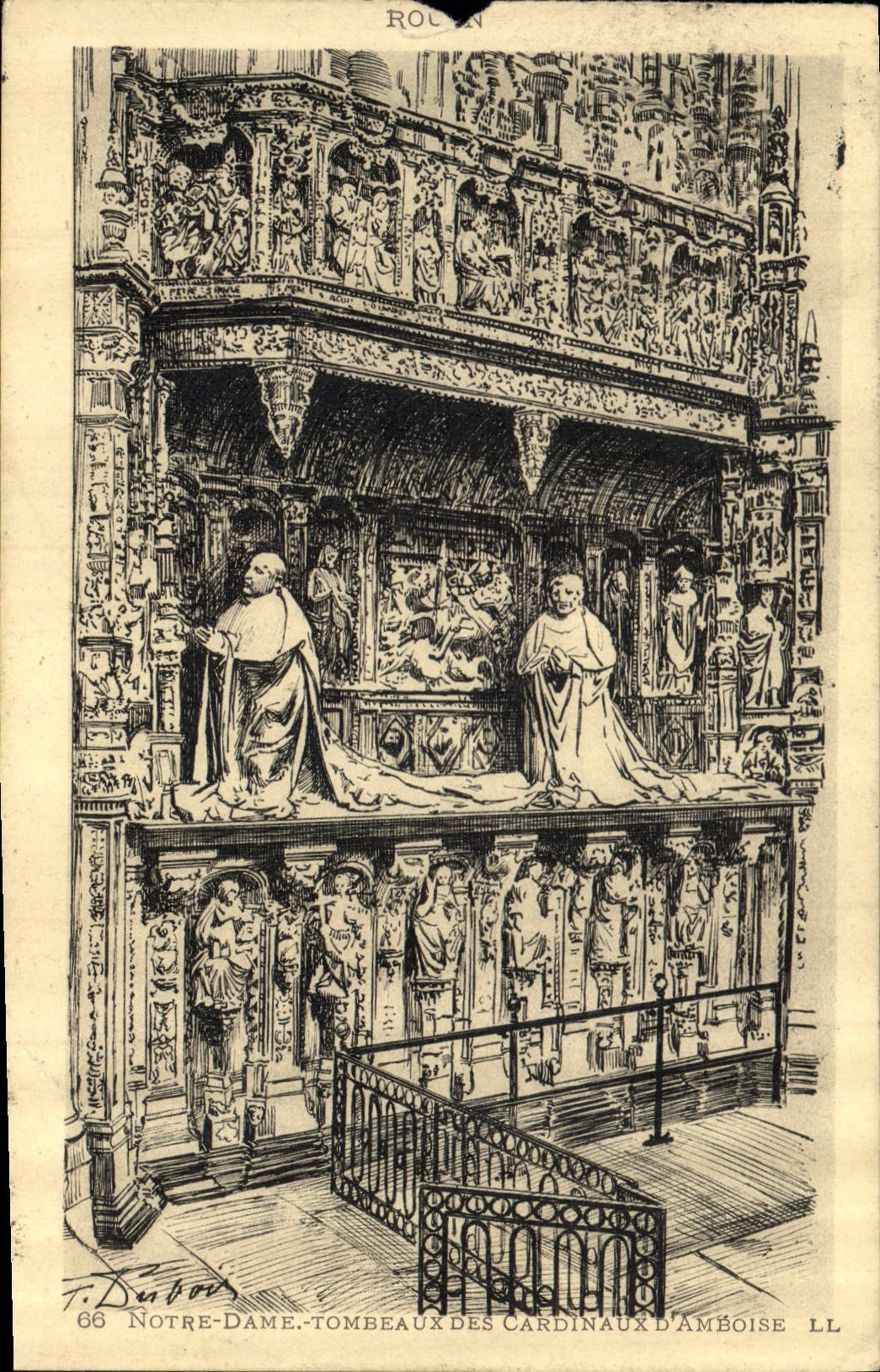 CPA Notre Dame Tombeaux des Cardinaux d'Amboise 