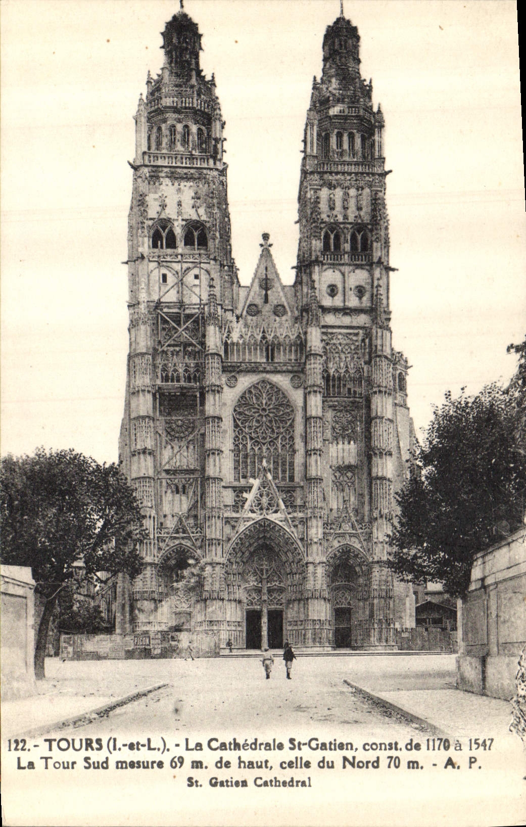 CPA Tours La Cathedrale St Gatien 
