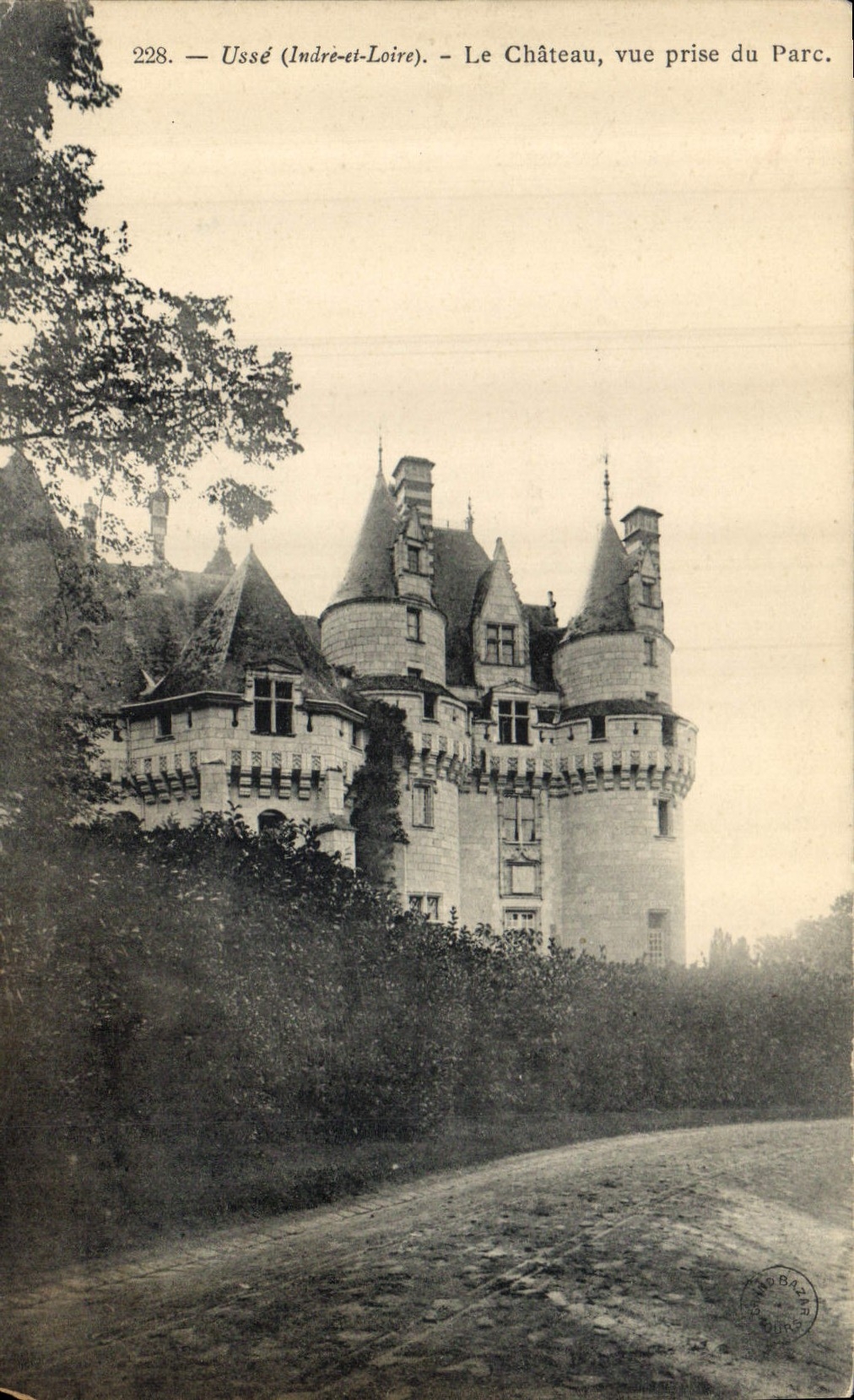 CPA Usse Indre et Loire Le Chateau vue prise du Parc 