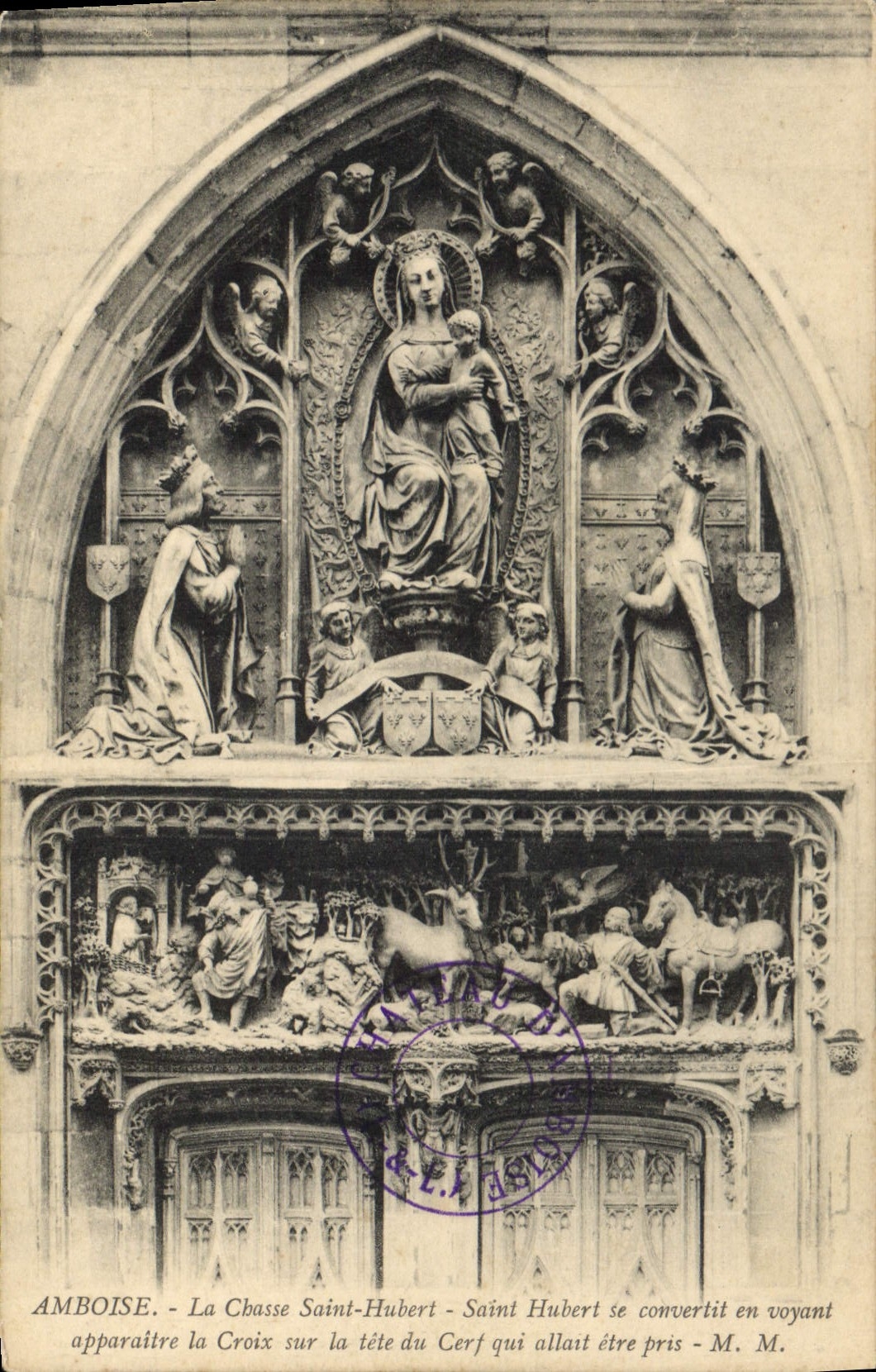 CPA Amboise La Chasse Saint Hubert 
