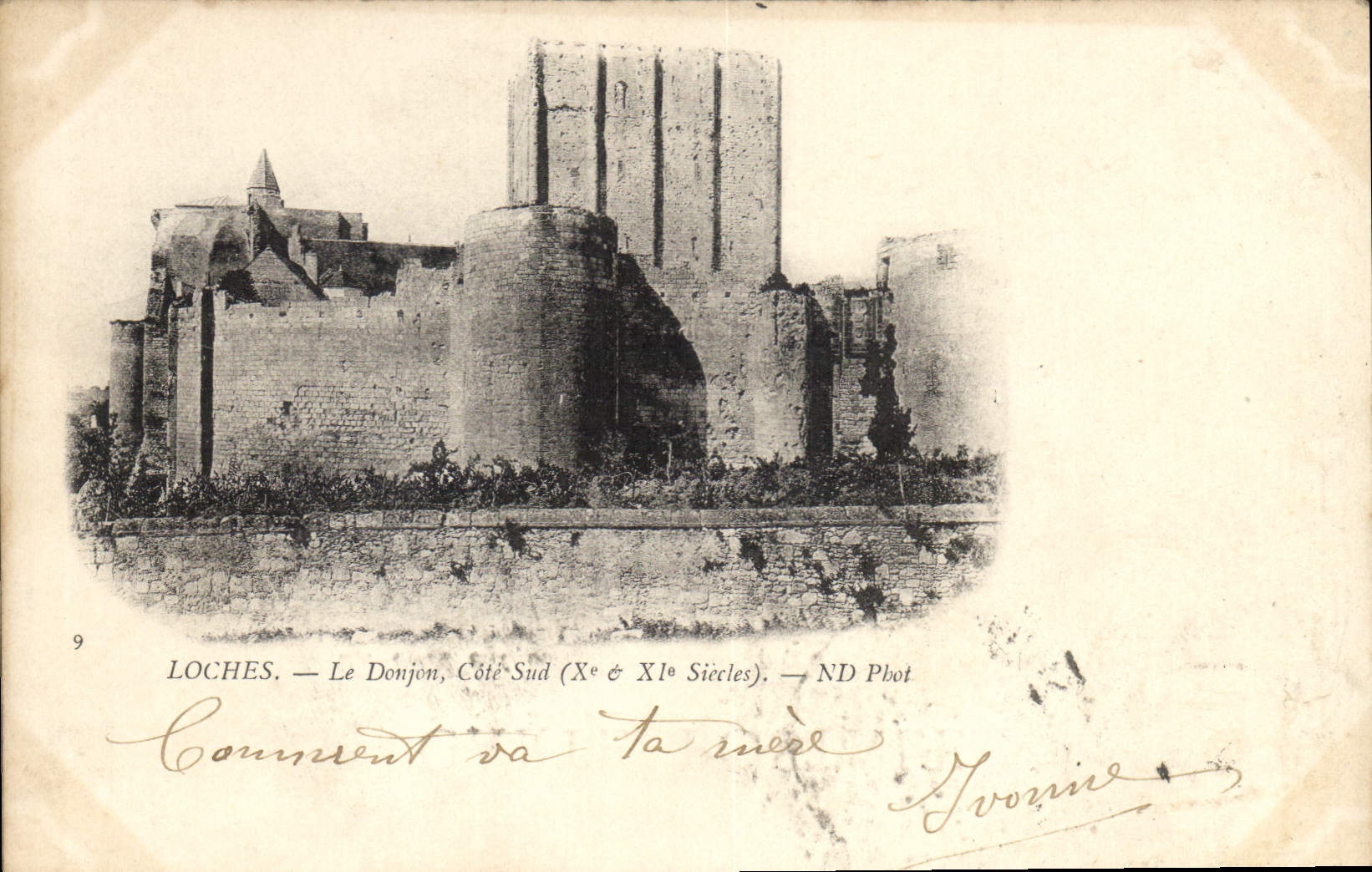 CPA Loches Le Donjon Cote Sud 