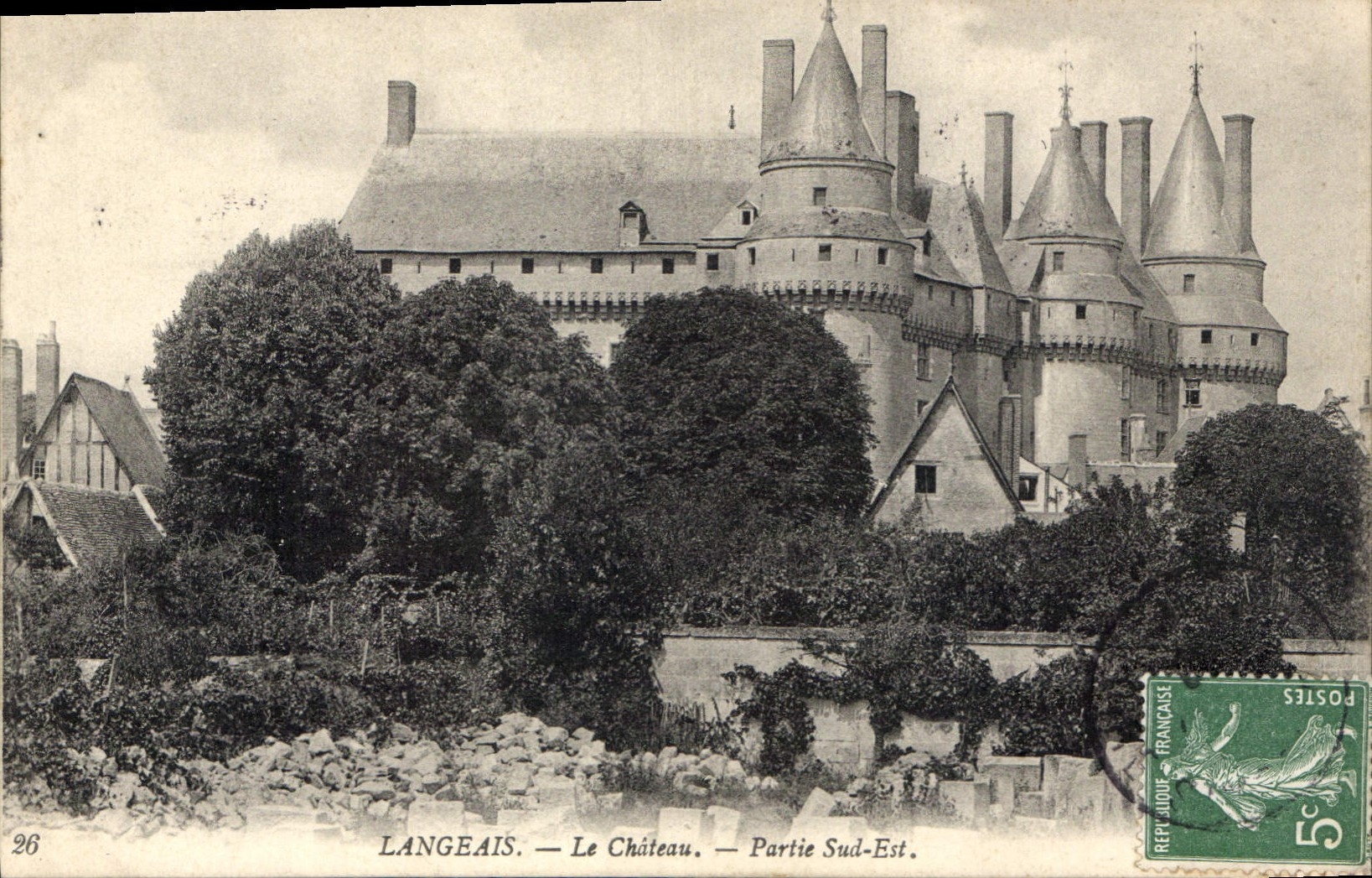 CPA Langeais Le Chateau Partie Sud Est 