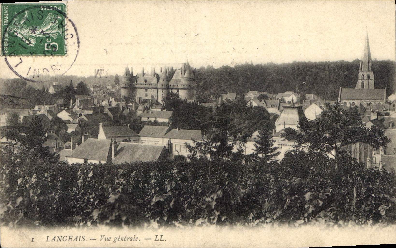 CPA Langeais Vue generale 