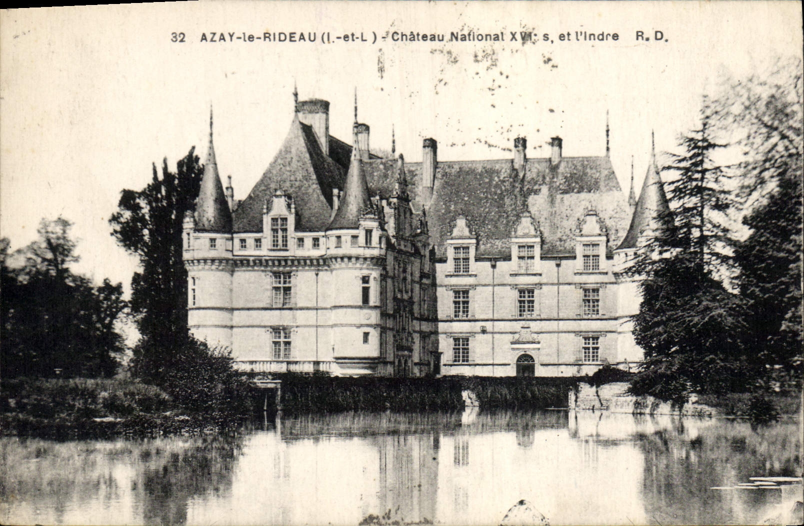 CPA Azay le Rideau Chateau National